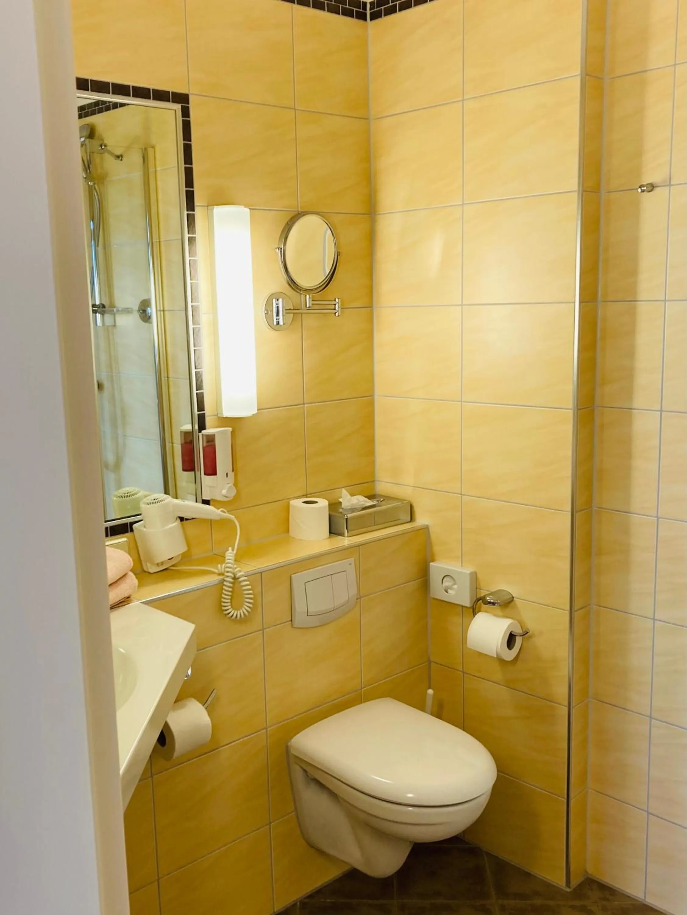 Shower in Hotel Germania