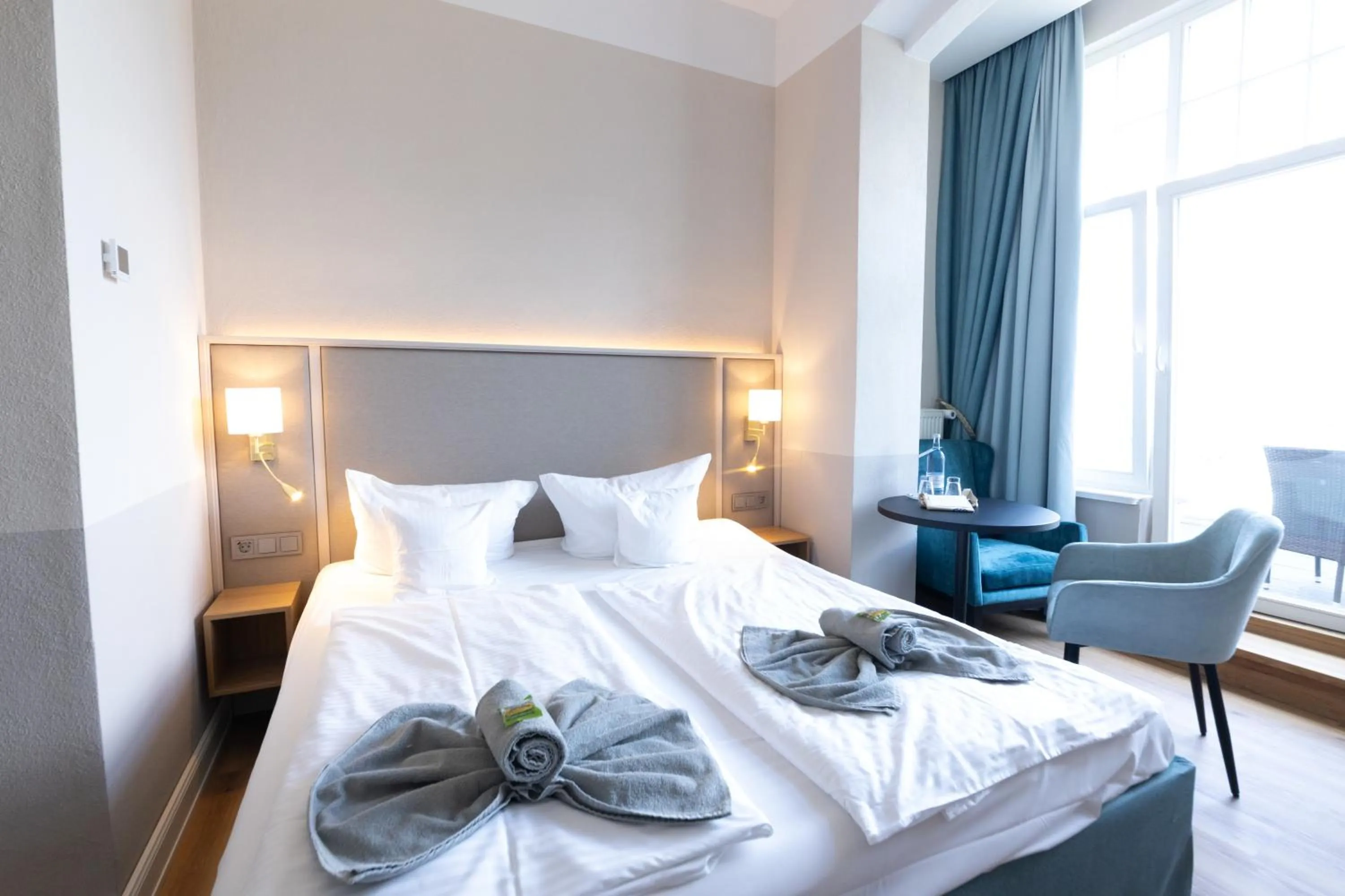 Bed in Hotel Germania