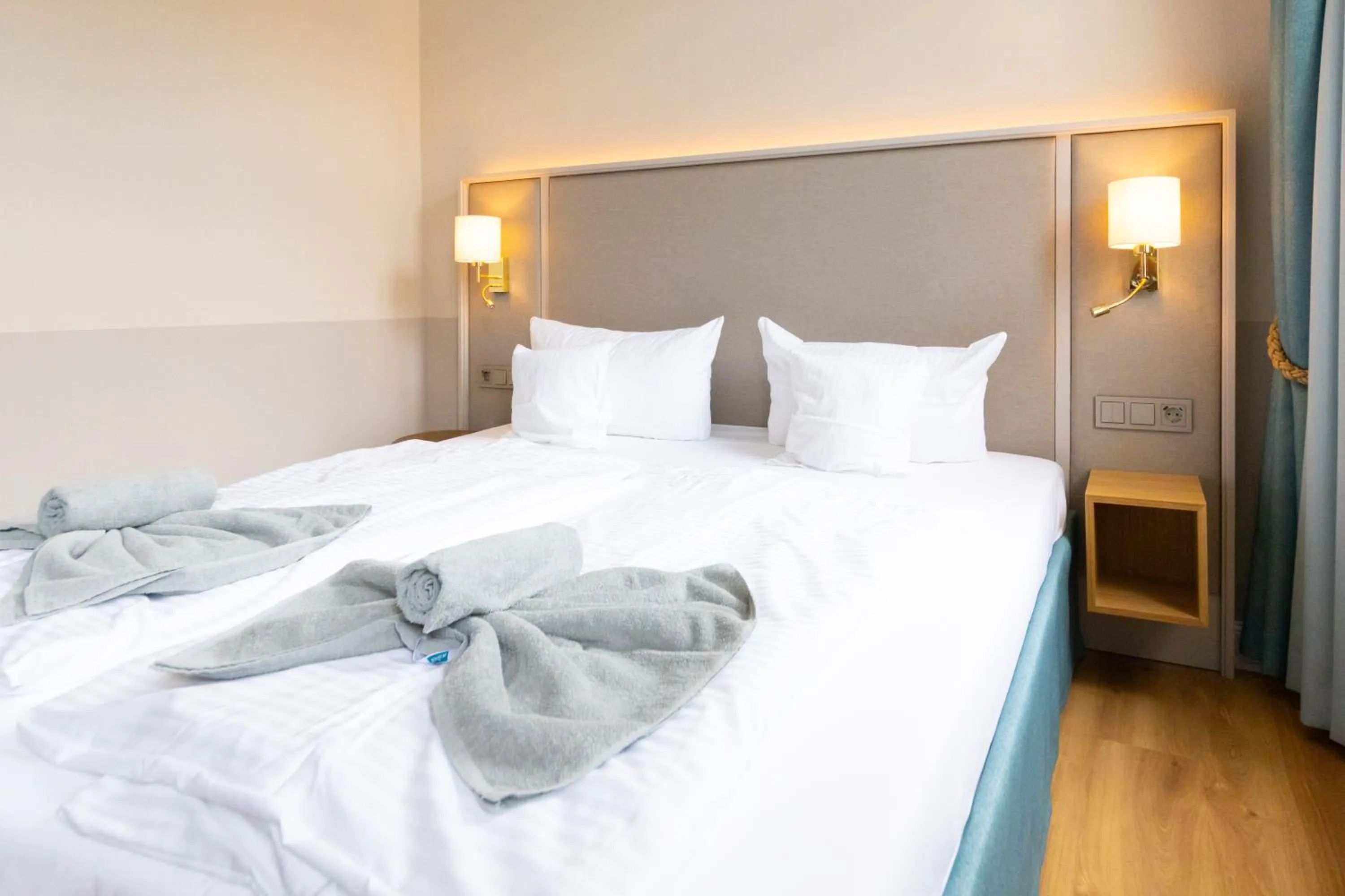 Bed in Hotel Germania