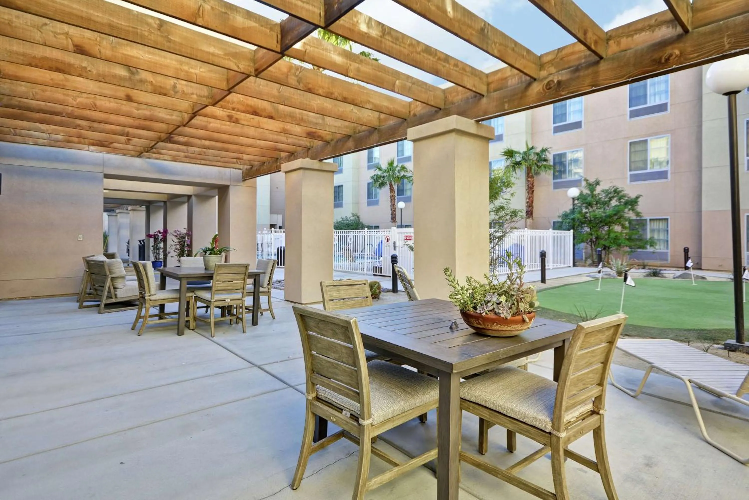 Patio in Homewood Suites by Hilton Palm Desert