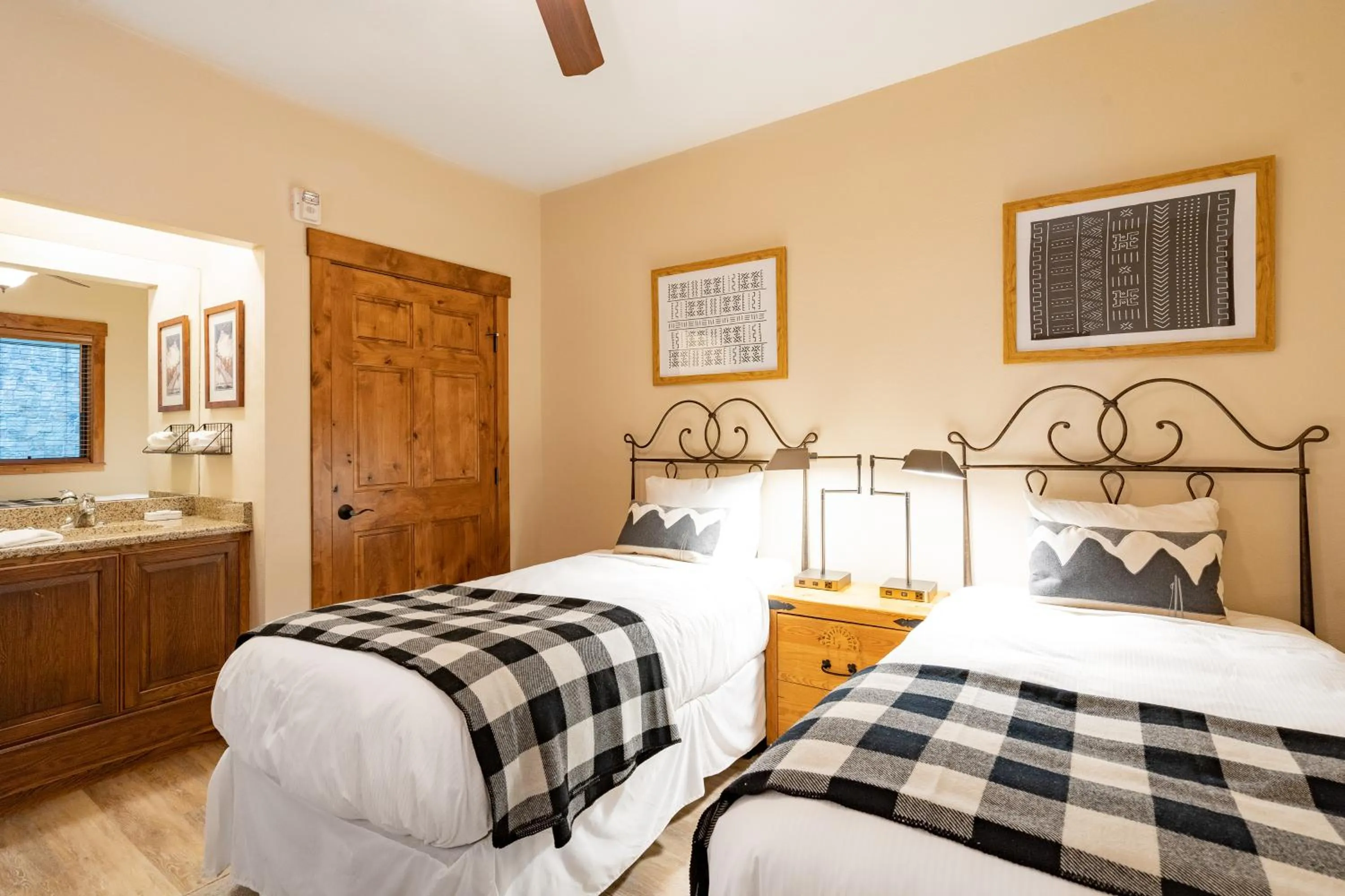 Bed in Snow Flower Condos