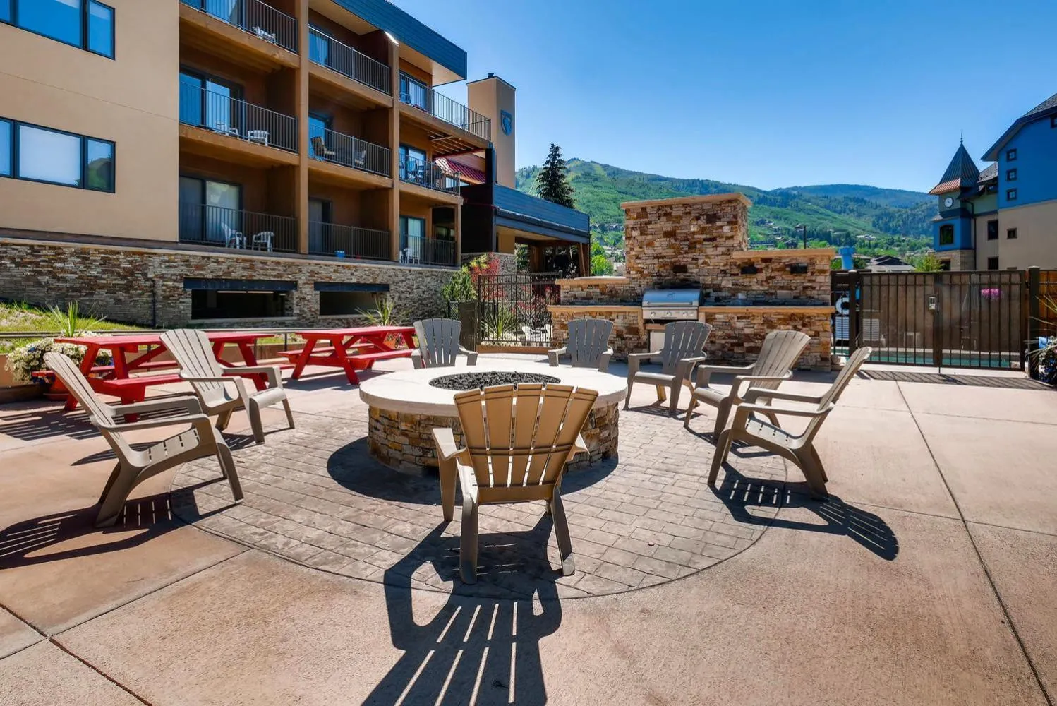 Patio in Snow Flower Condos