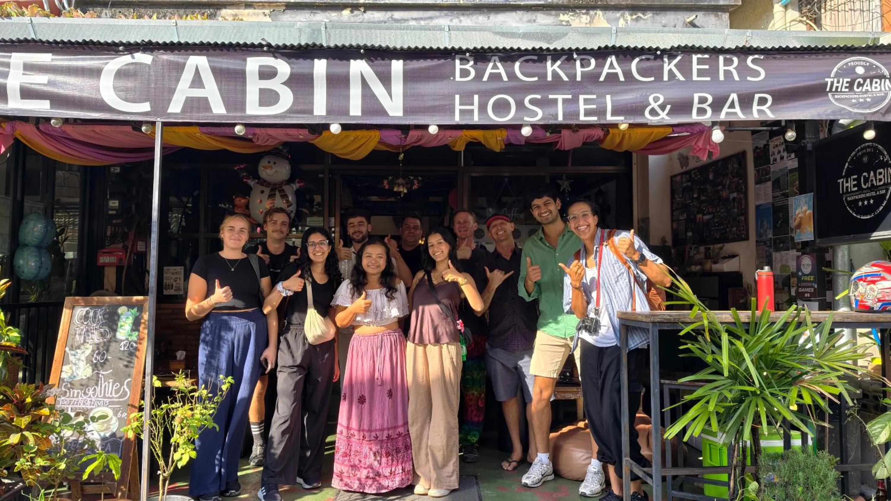 People in The Cabin Backpackers Hostel & Bar