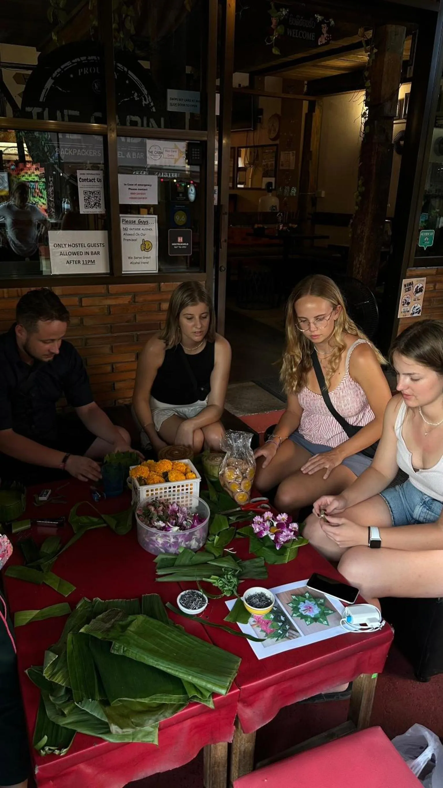 People in The Cabin Backpackers Hostel & Bar