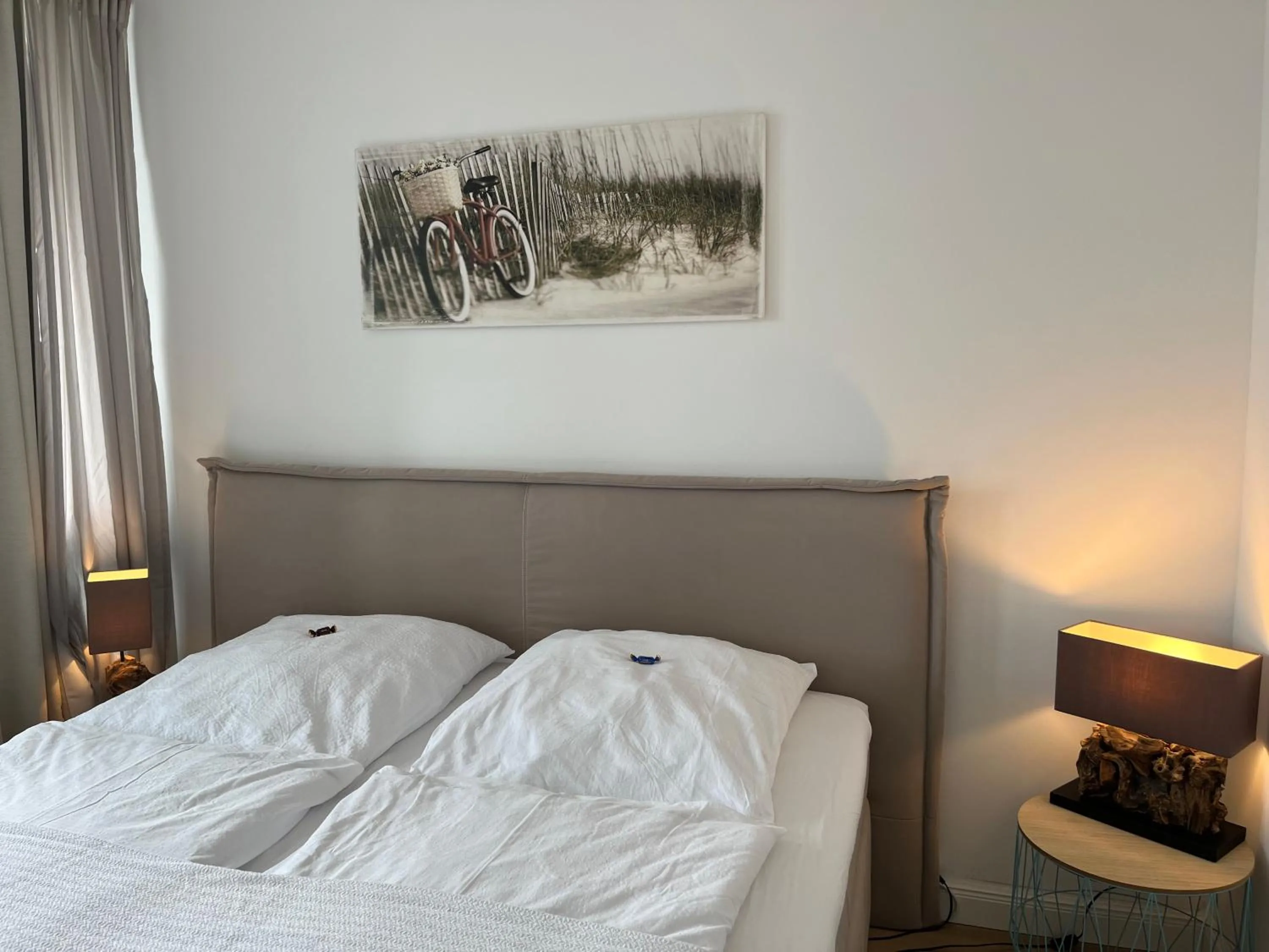 Bed in Apartement Förde Blick