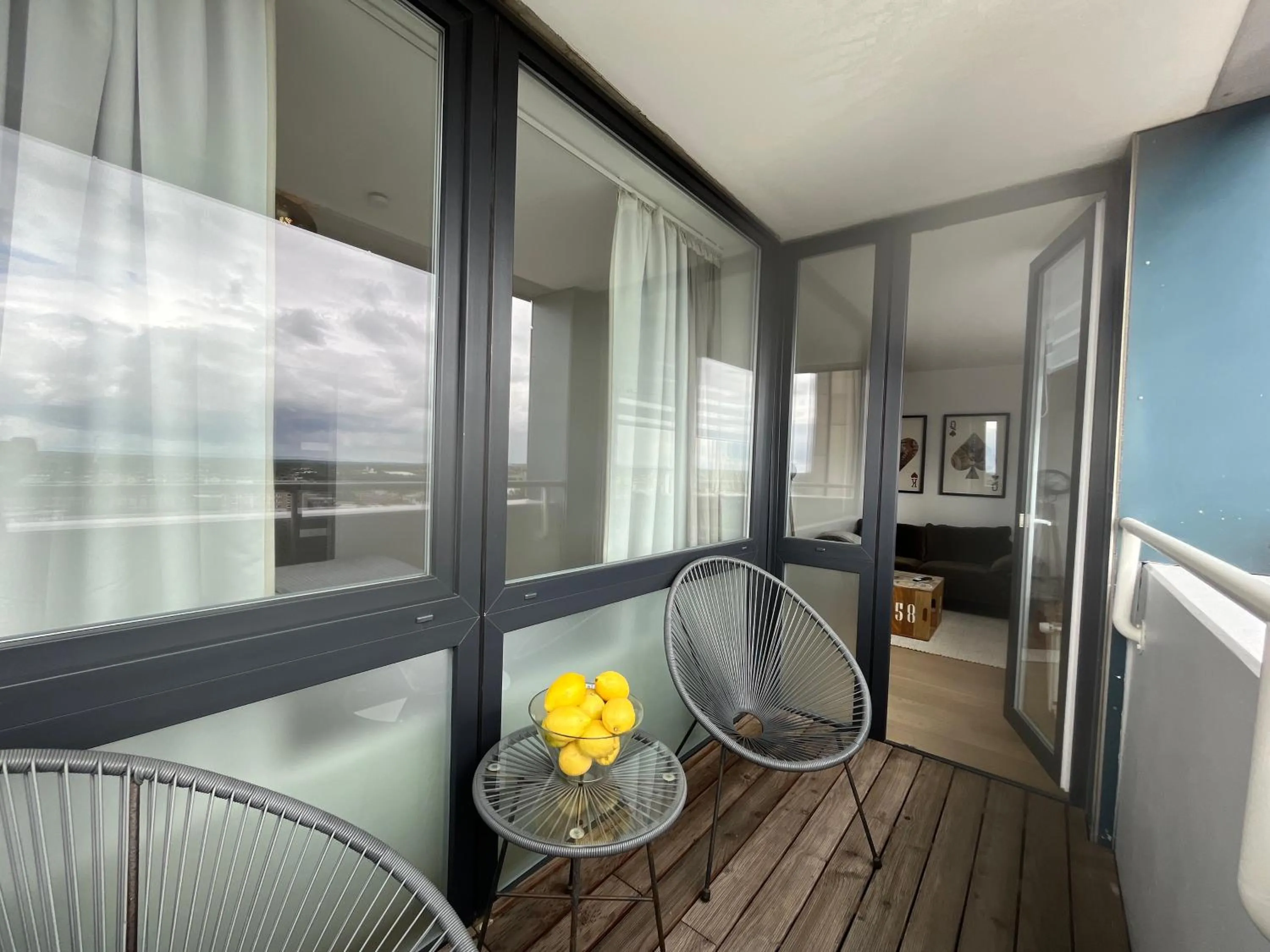 Balcony/Terrace in Apartement Förde Blick