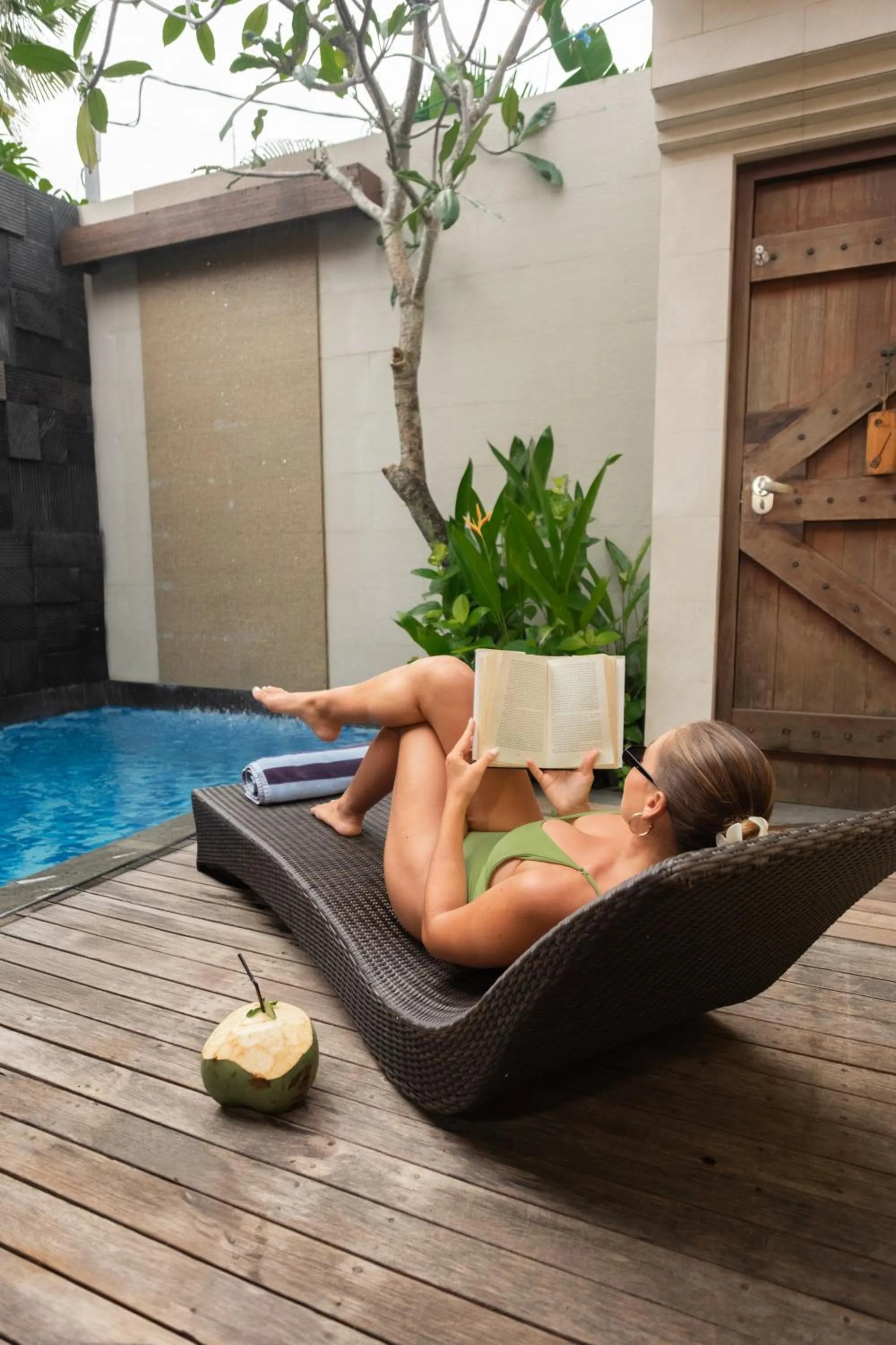 Pool view in Lasanti Villas Seminyak