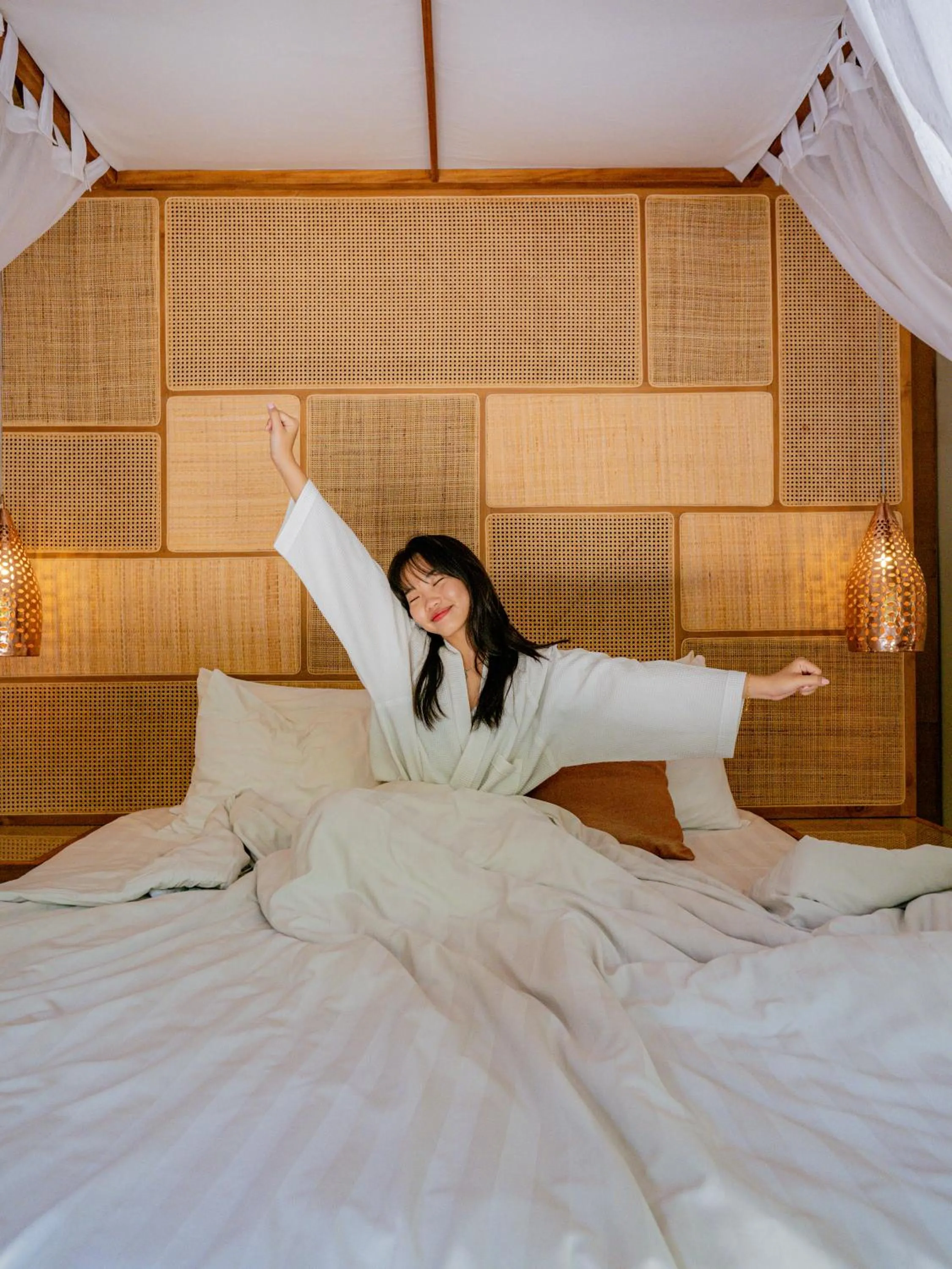 Bed in Lasanti Villas Seminyak