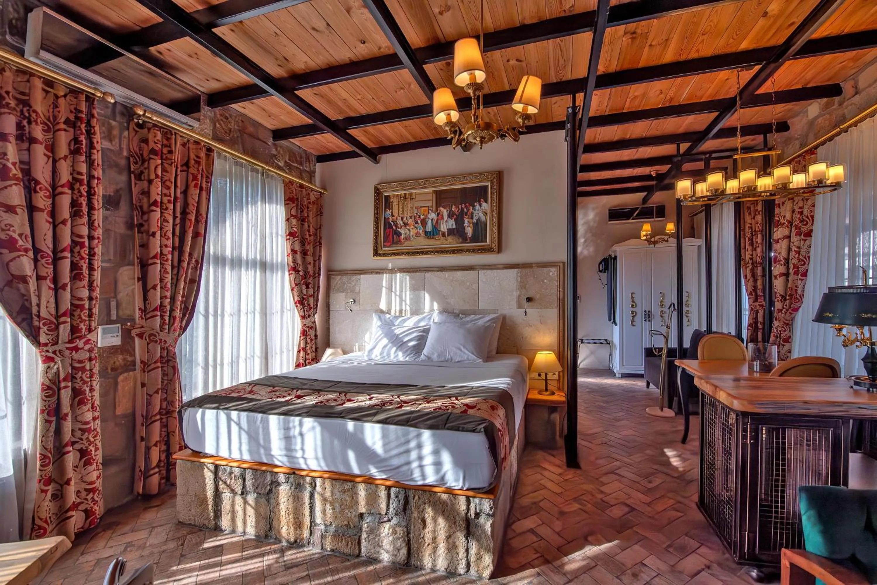 Bed in Wineport Lodge Agva Riverside Hotel & Winery