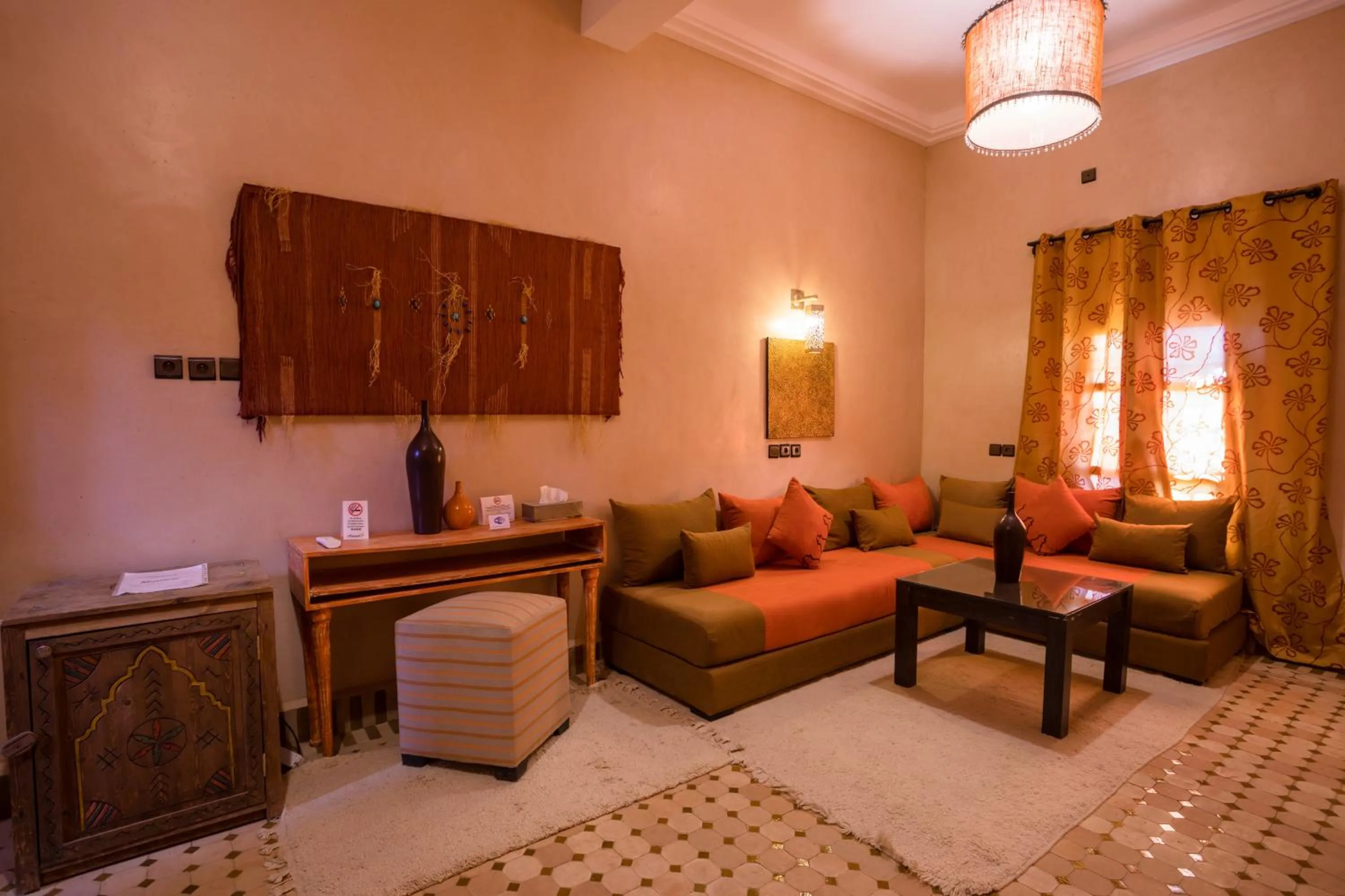 Seating area in Riad Azawad
