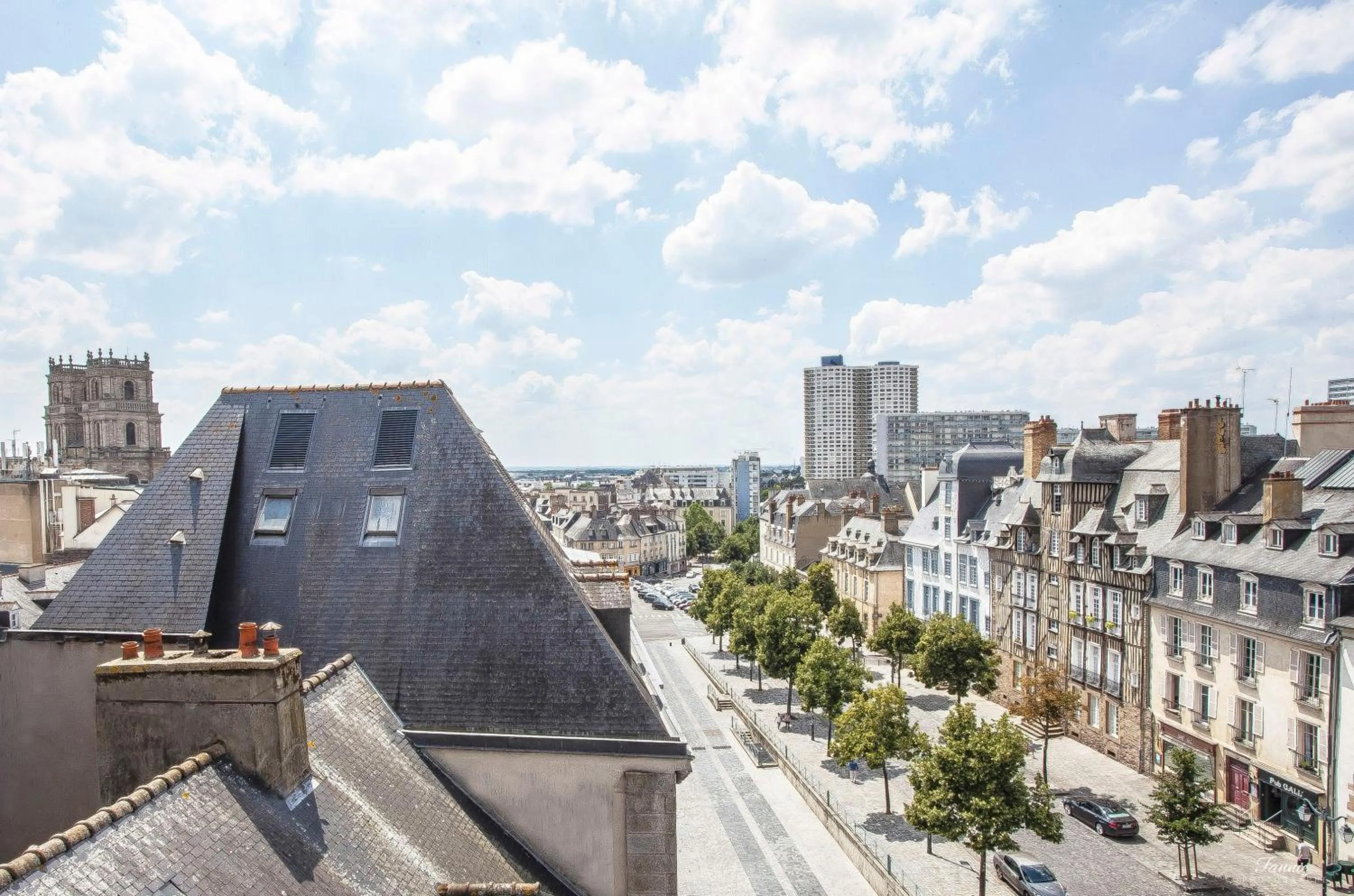 City view in Hotel Des Lices, Rennes Centre