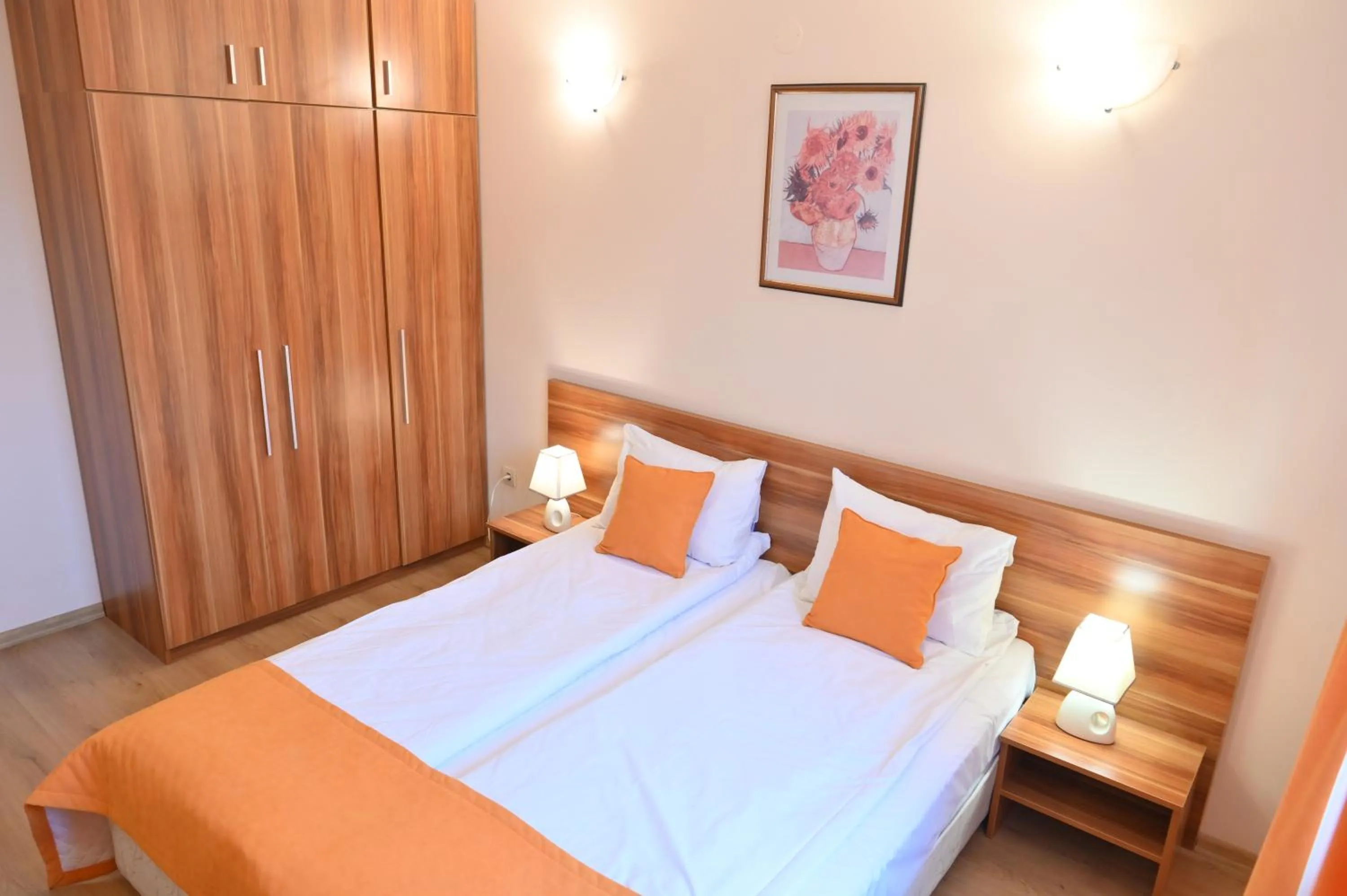 Bed in Apart Hotel Orbilux