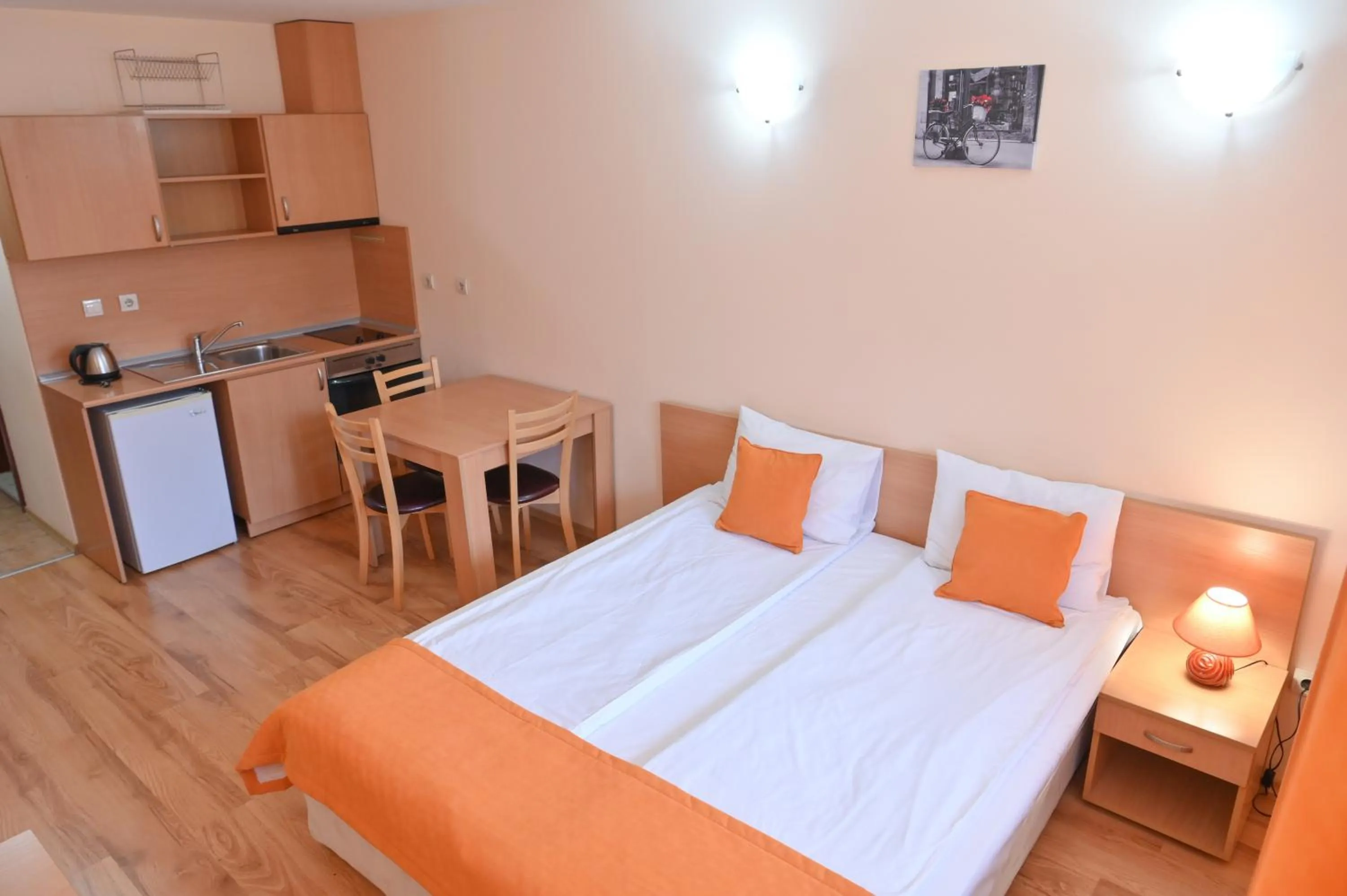 Bed in Apart Hotel Orbilux