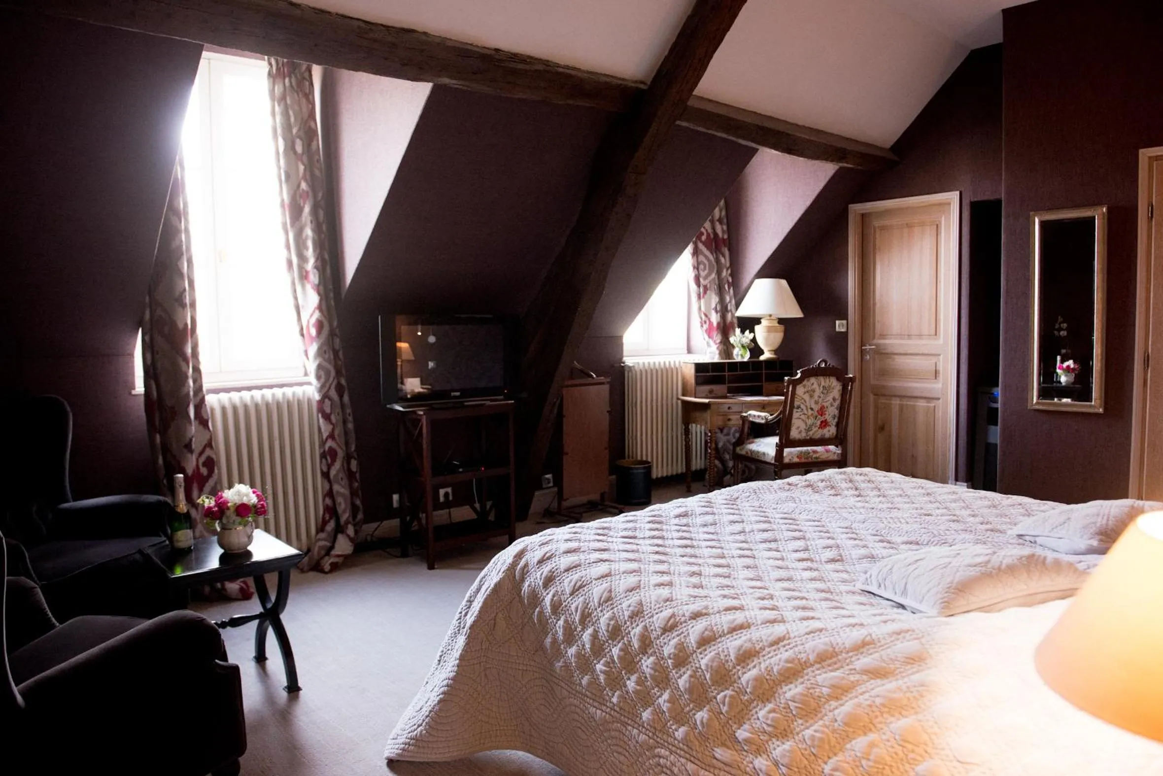 Bedroom, Bed in Chateau De Fere