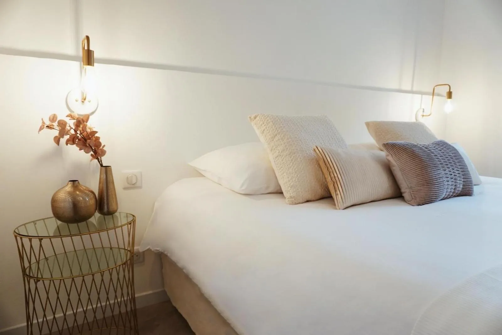 Bed in Hotel La Chaumette