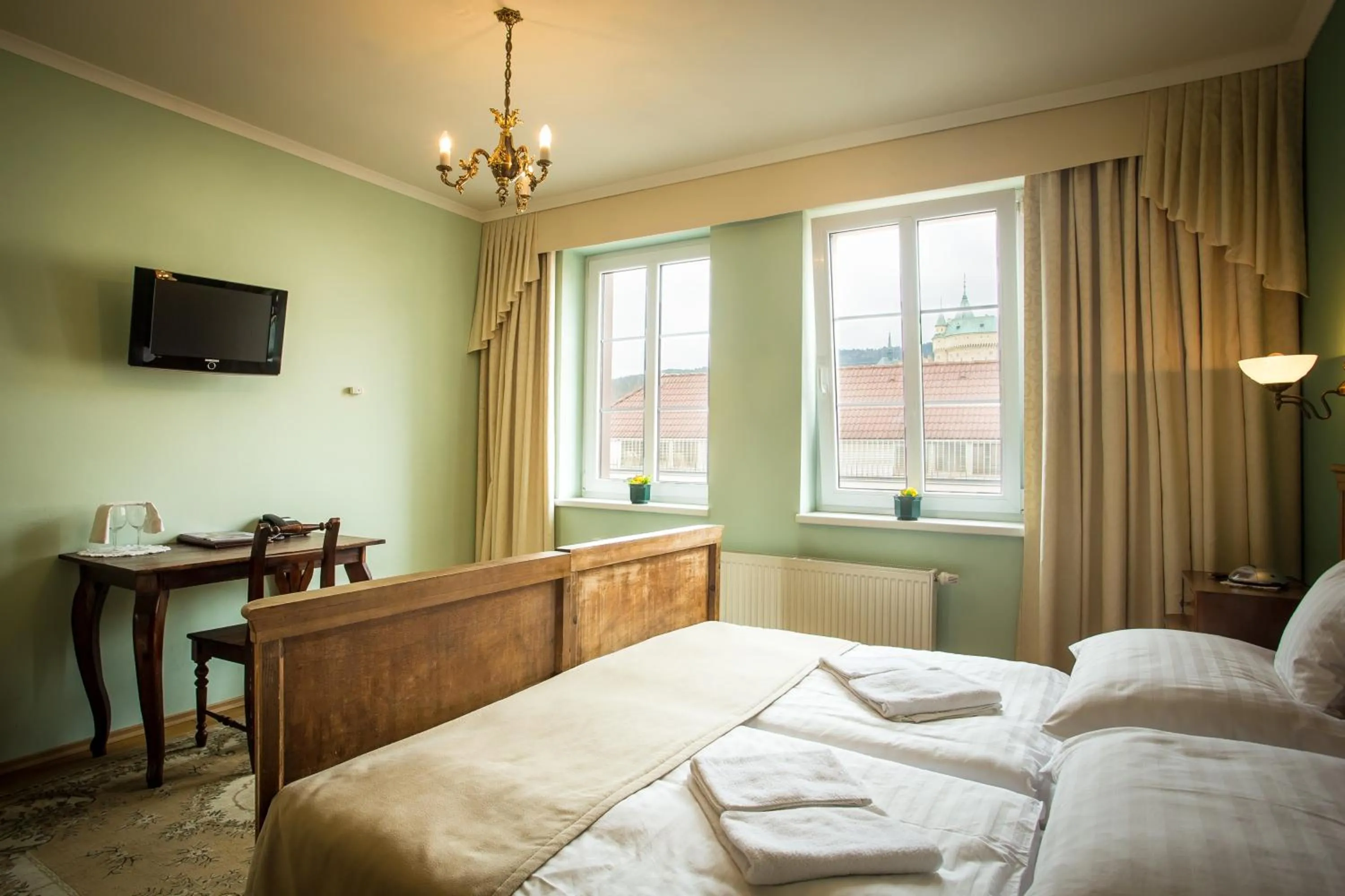 Photo of the whole room, Bed in Hotel Bojnický vínny dom