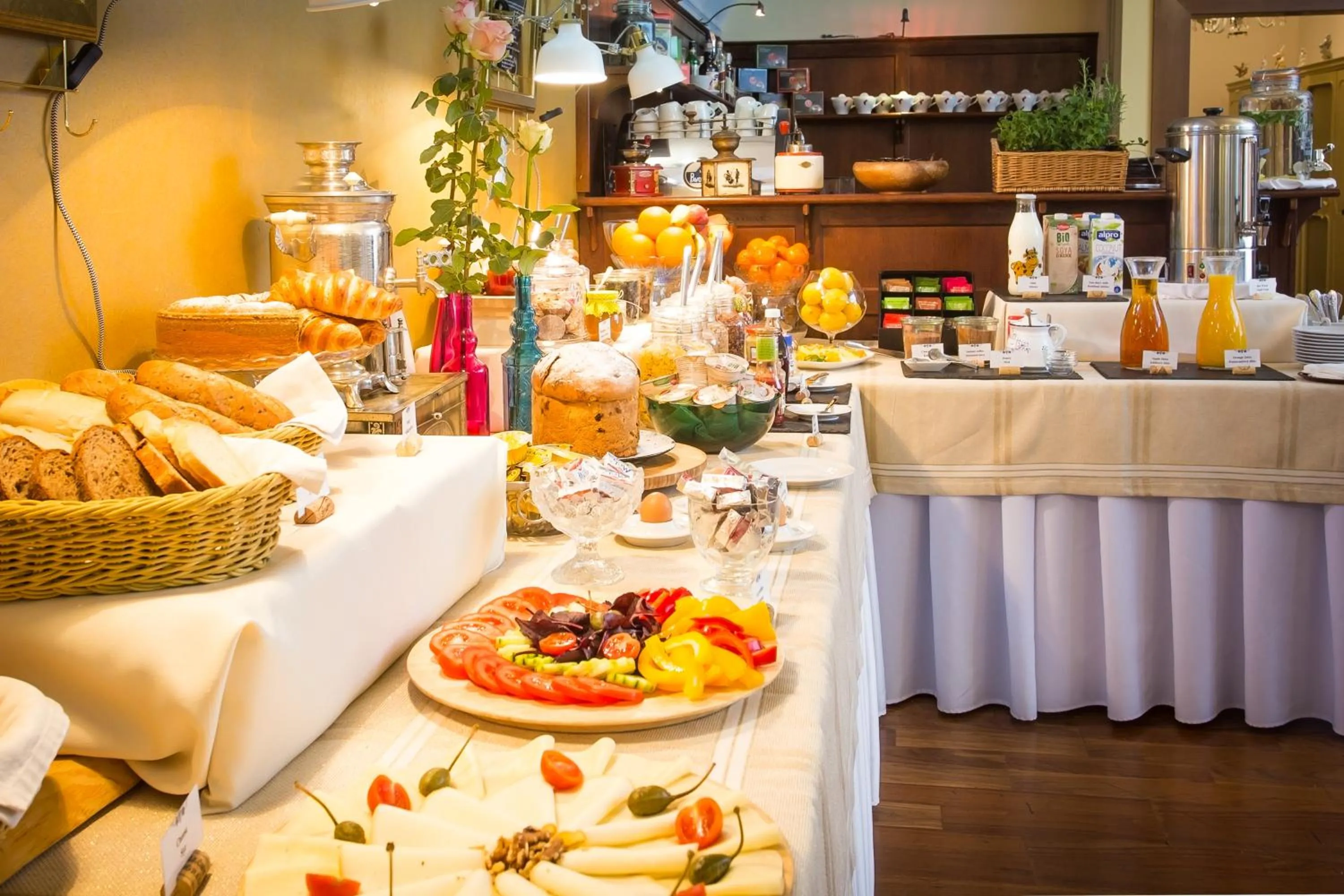 Continental breakfast in Hotel Bojnický vínny dom