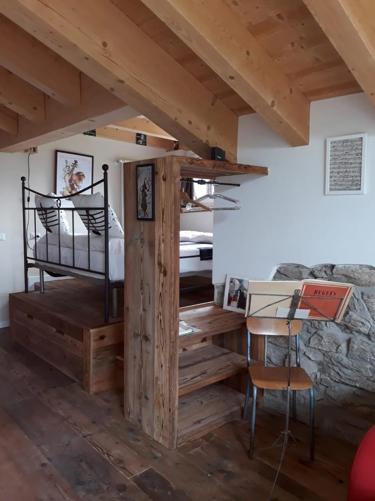 Bed in Foresteria B&B Vecchiascuola Pianazzola