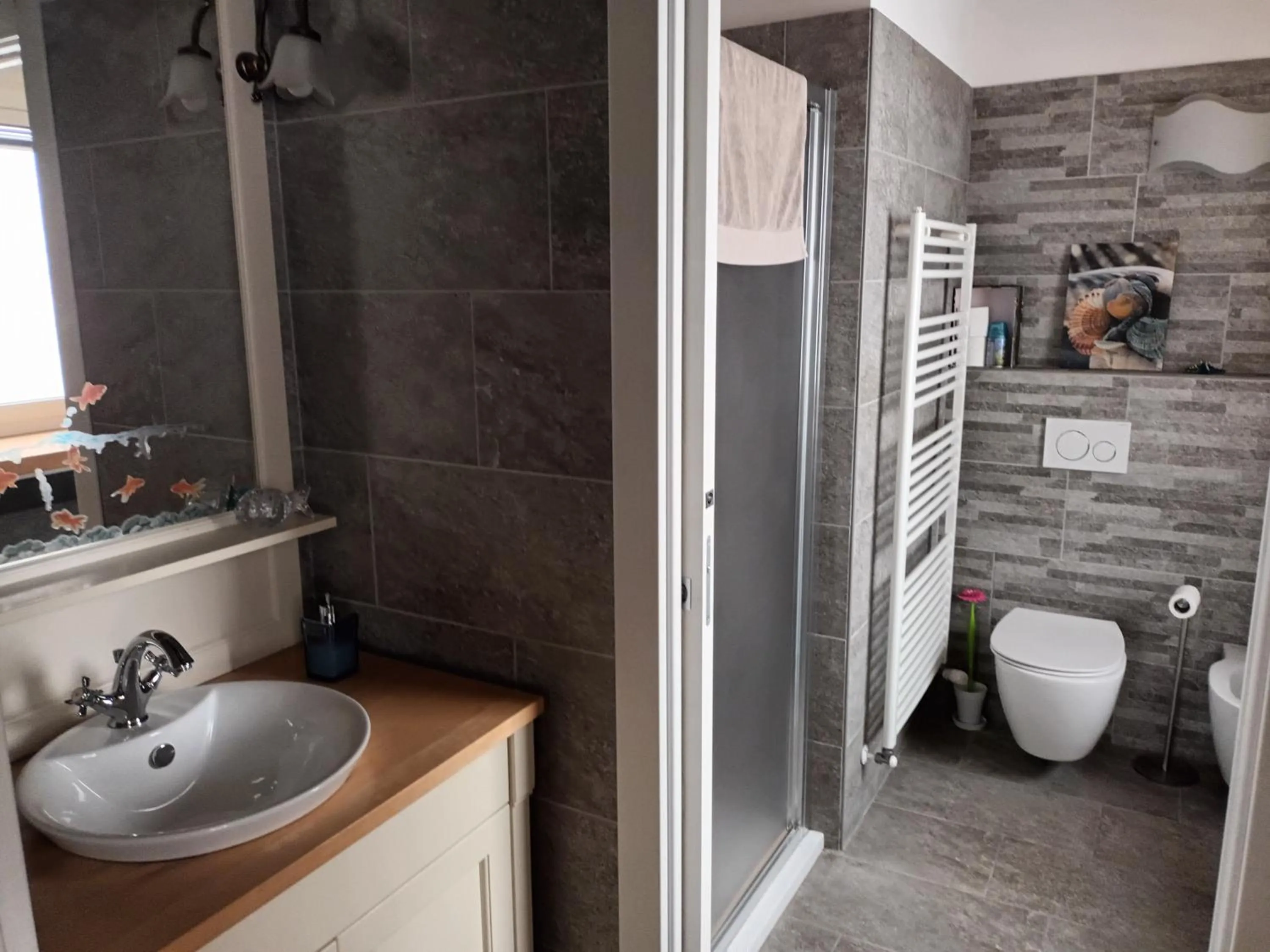 Bathroom in Foresteria B&B Vecchiascuola Pianazzola