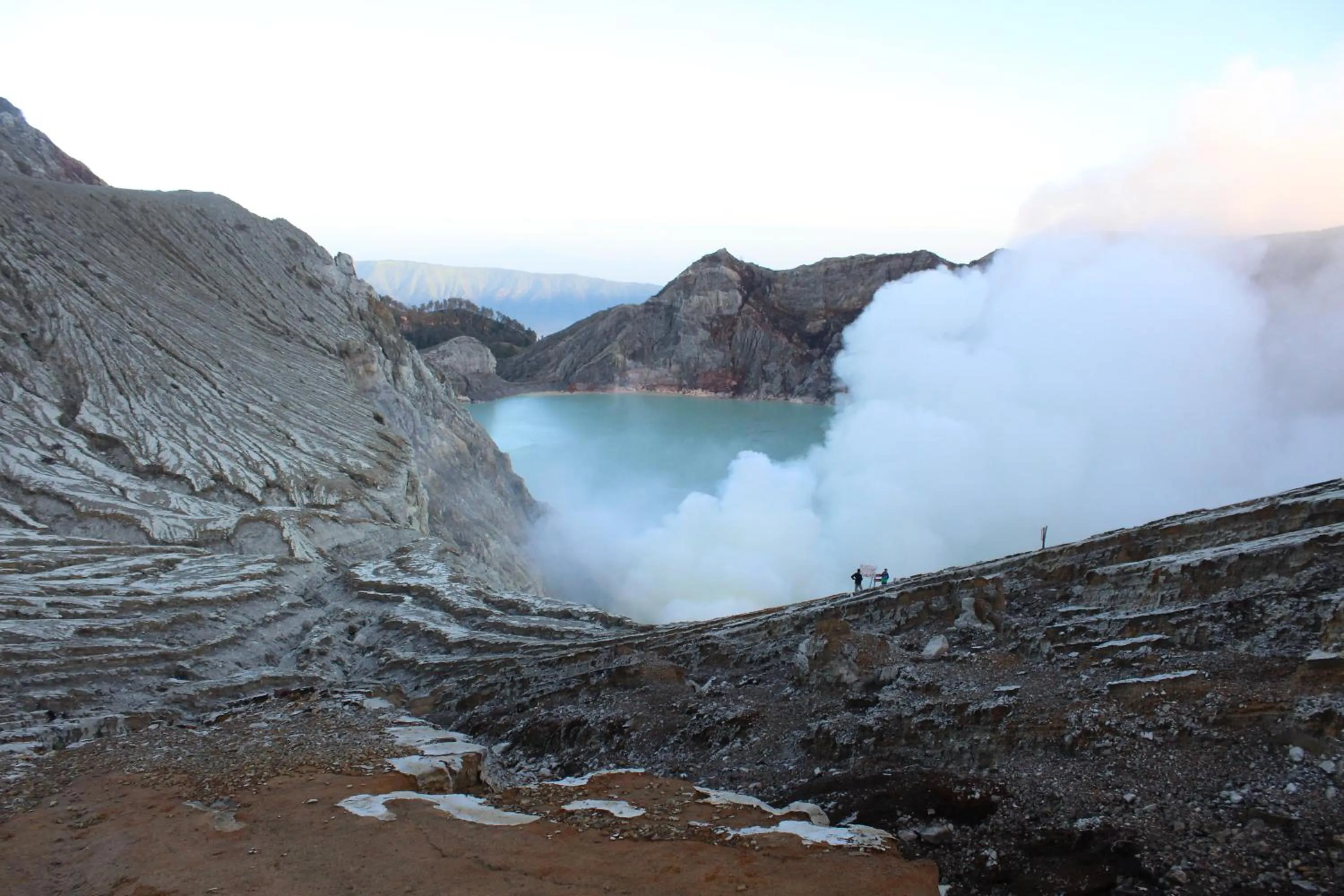 Natural landscape in Backpacker Kawah Ijen