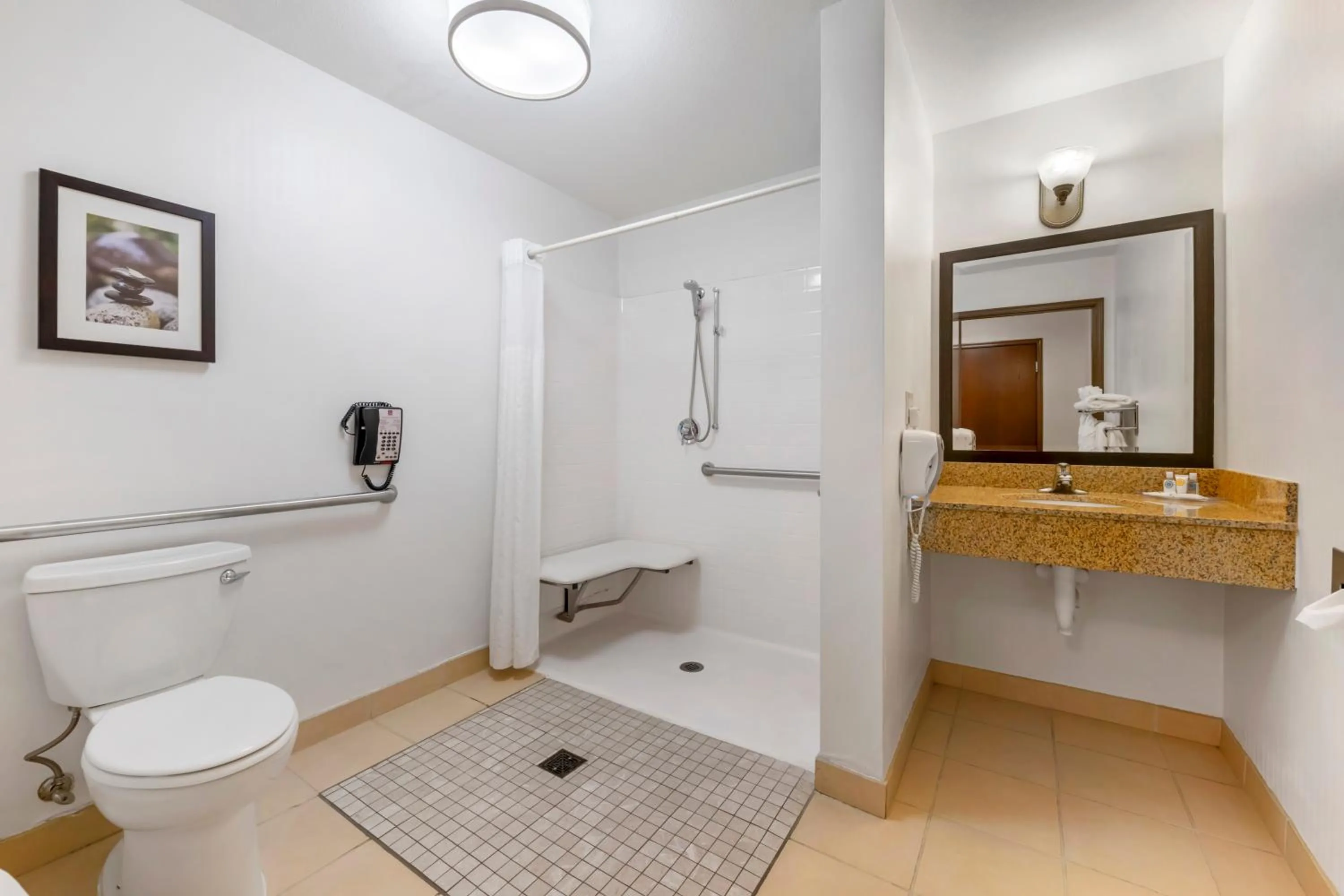 Bathroom in Comfort Suites Conference Center Rapid City