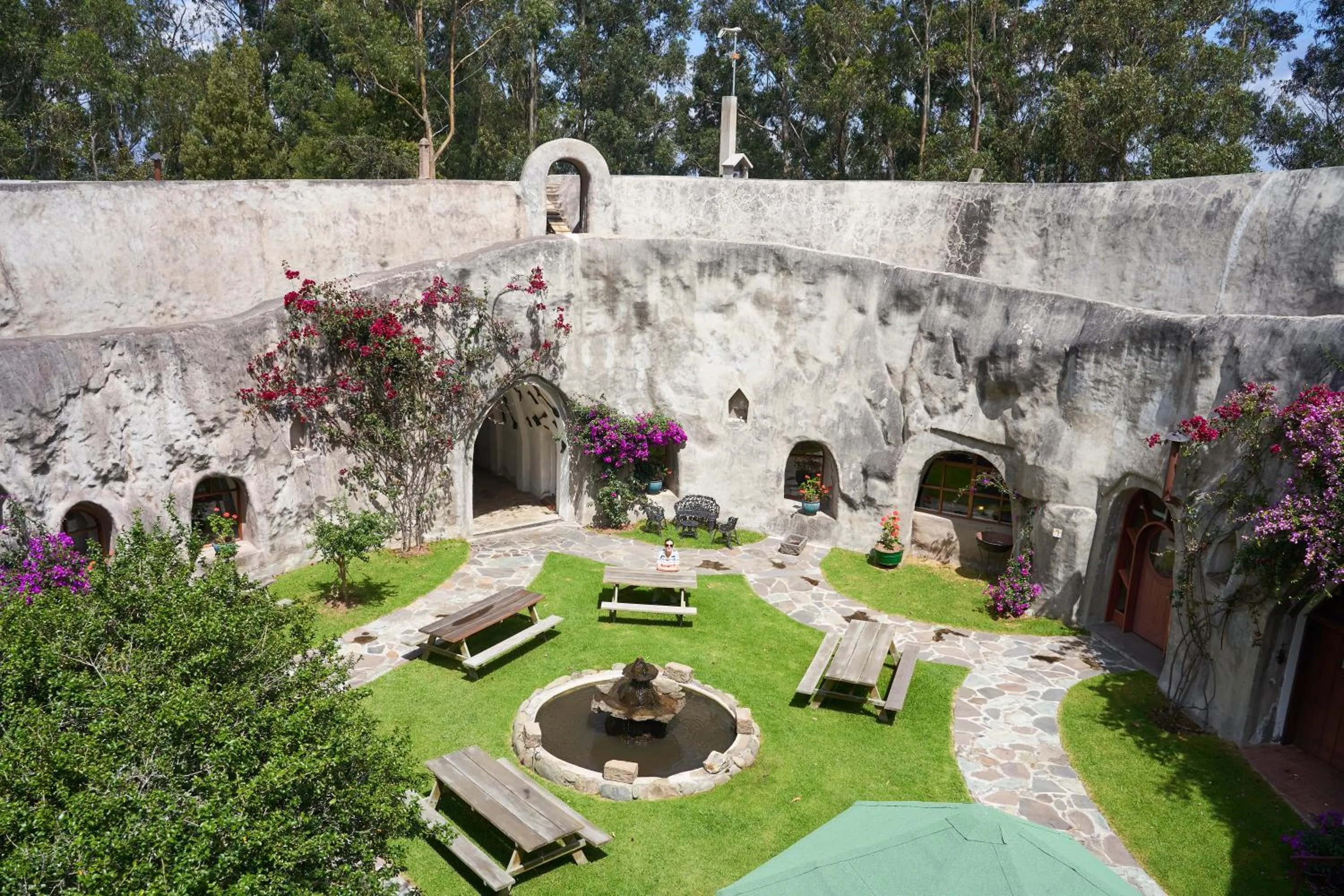 Garden view in Hacienda Las Cuevas Terra Lodge