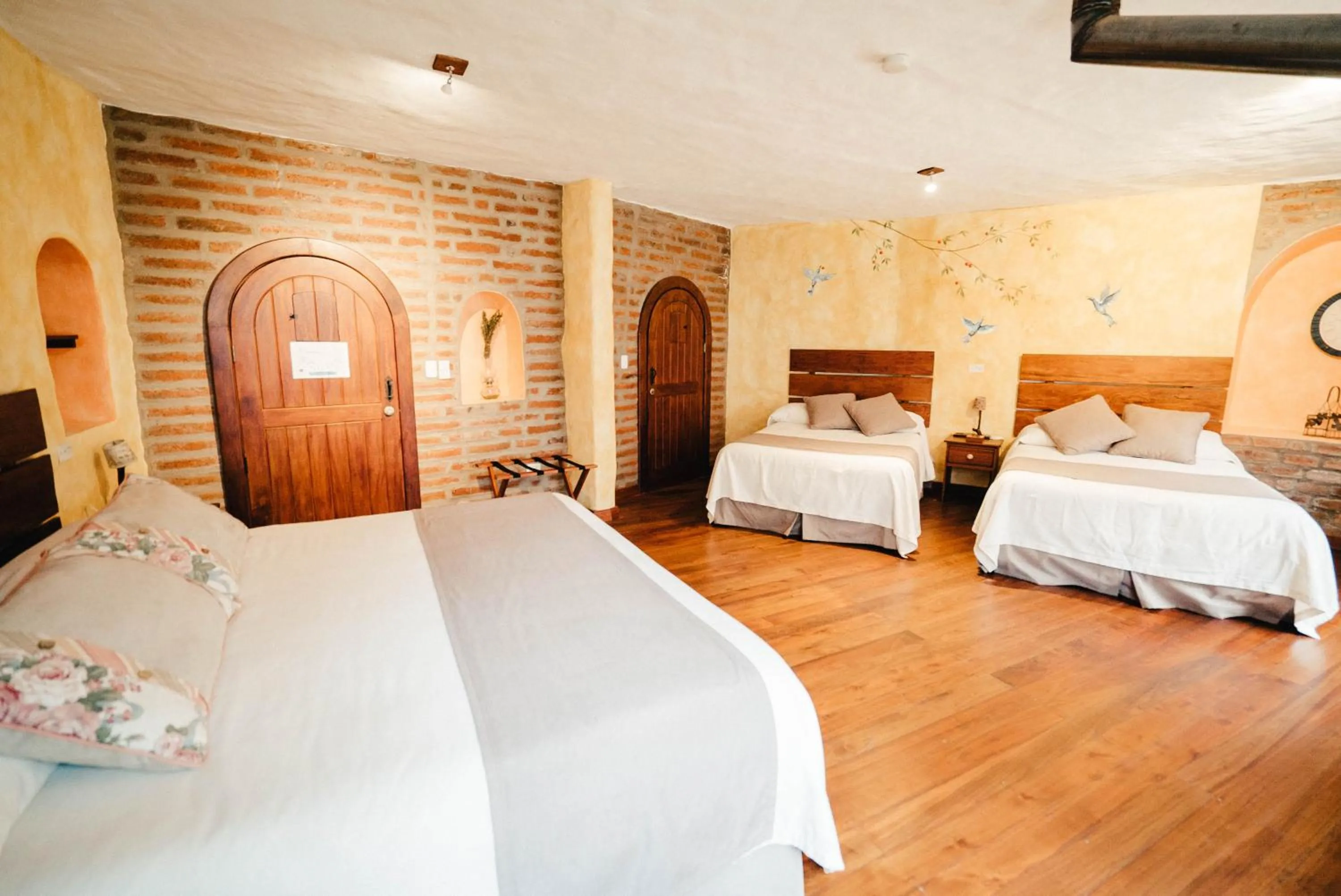 Bed in Hacienda Las Cuevas Terra Lodge