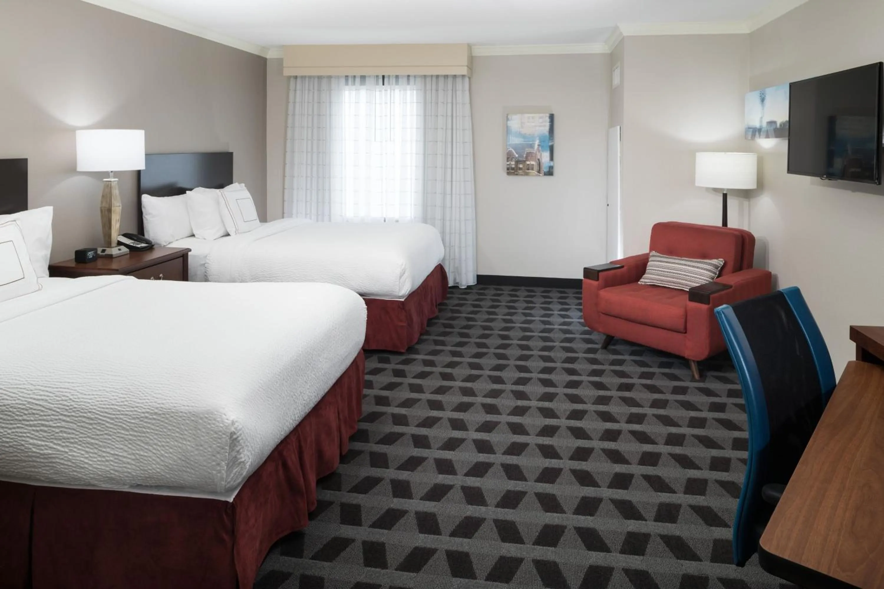 Photo of the whole room, Bed in TownePlace Suites Fort Worth Downtown