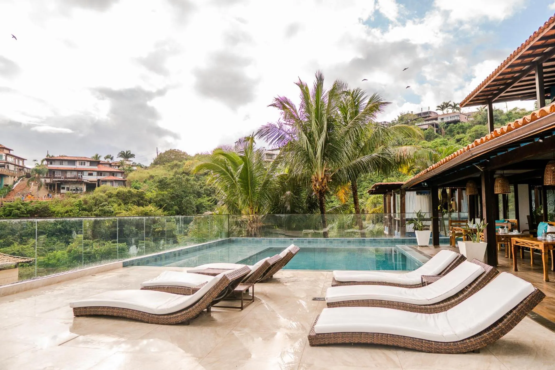 Pool view in La Pedrera Small Hotel & Spa