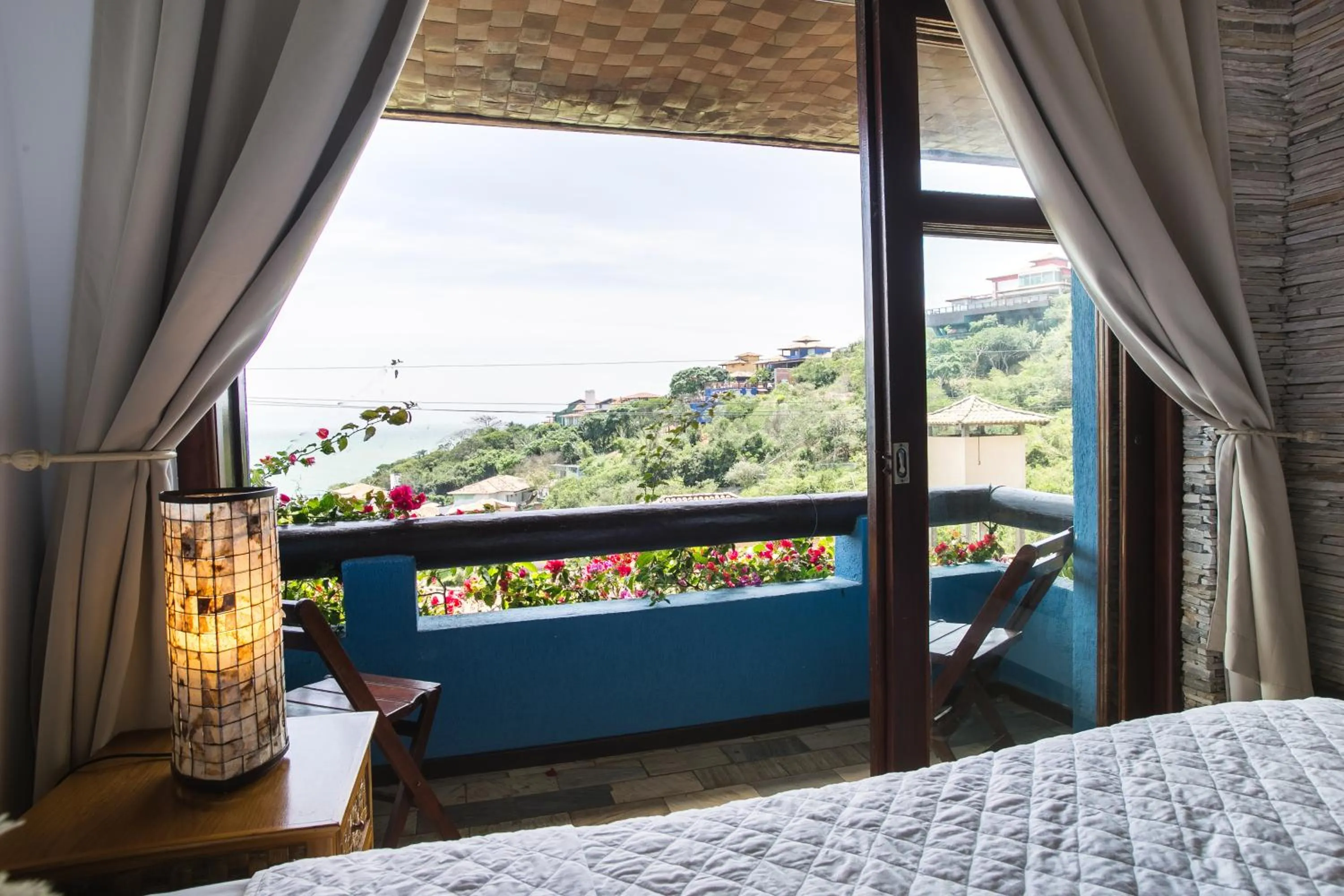 Balcony/Terrace, Bed in La Pedrera Small Hotel & Spa