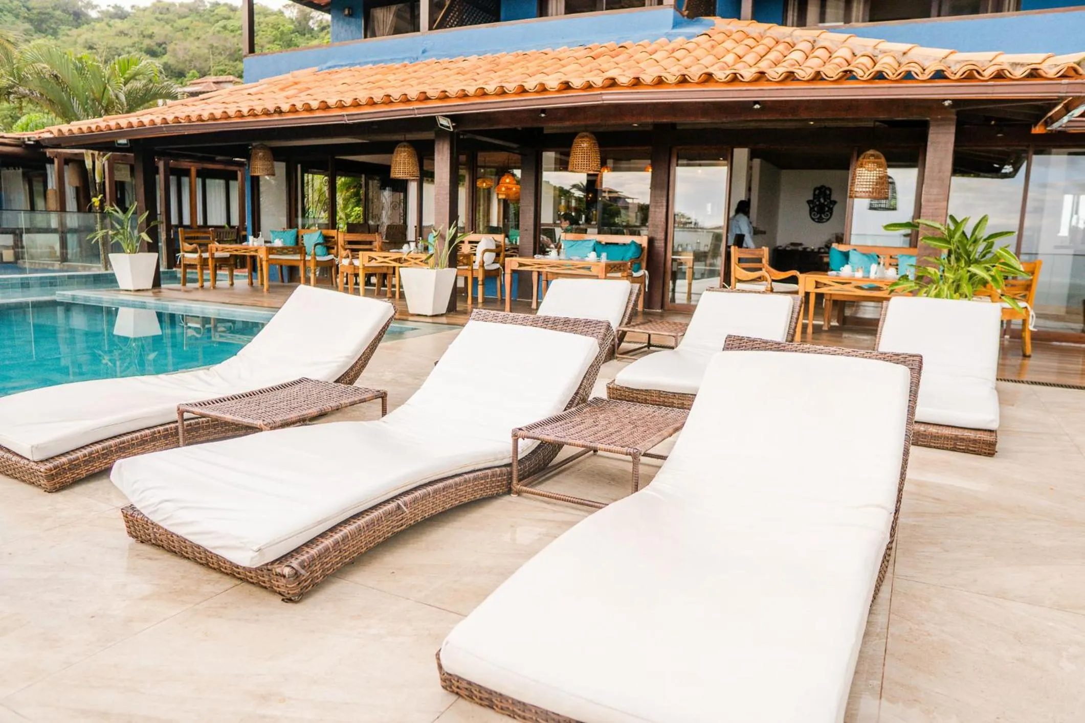 Pool view in La Pedrera Small Hotel & Spa