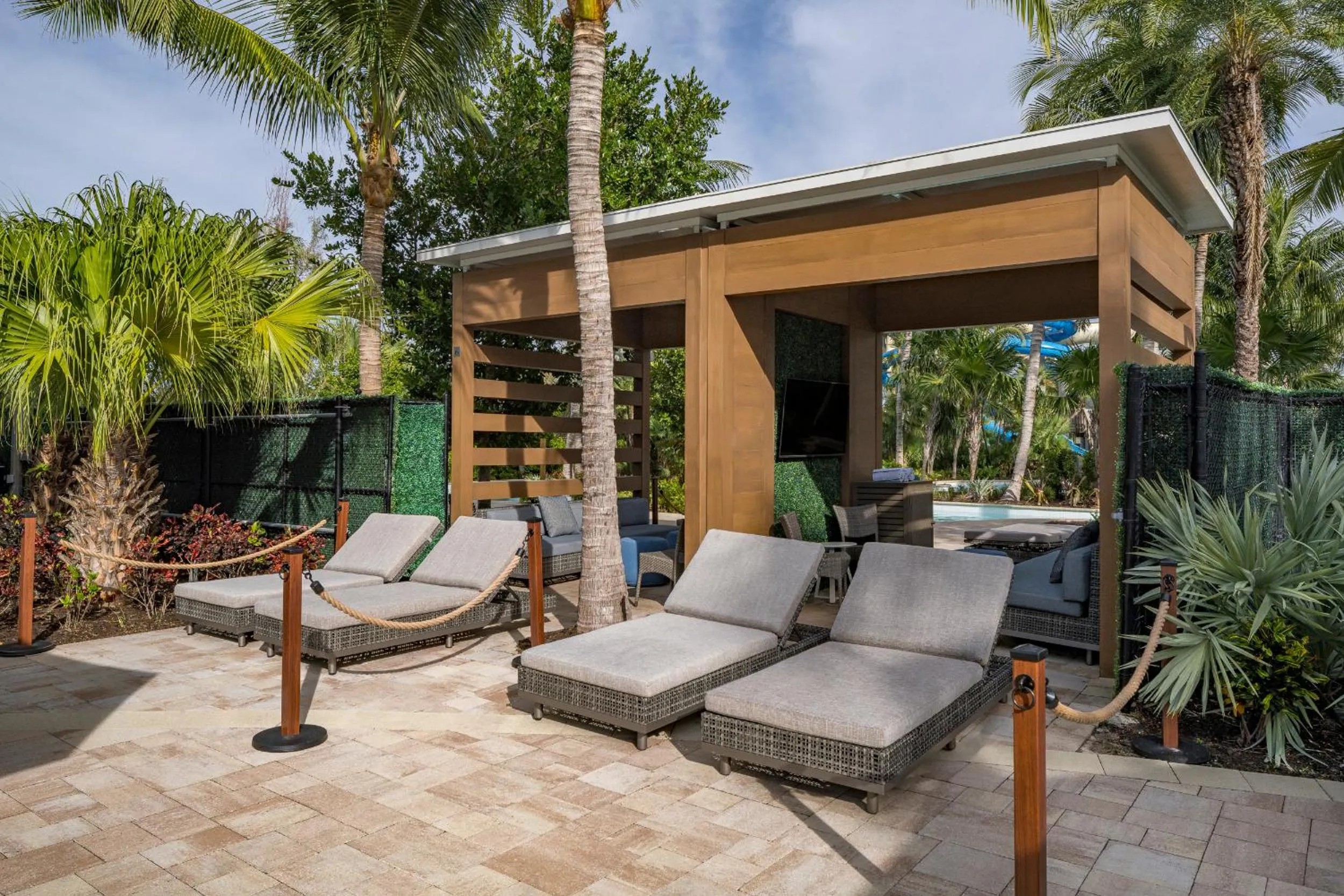 sunbed in Hyatt Regency Coconut Point Resort & Spa Near Naples