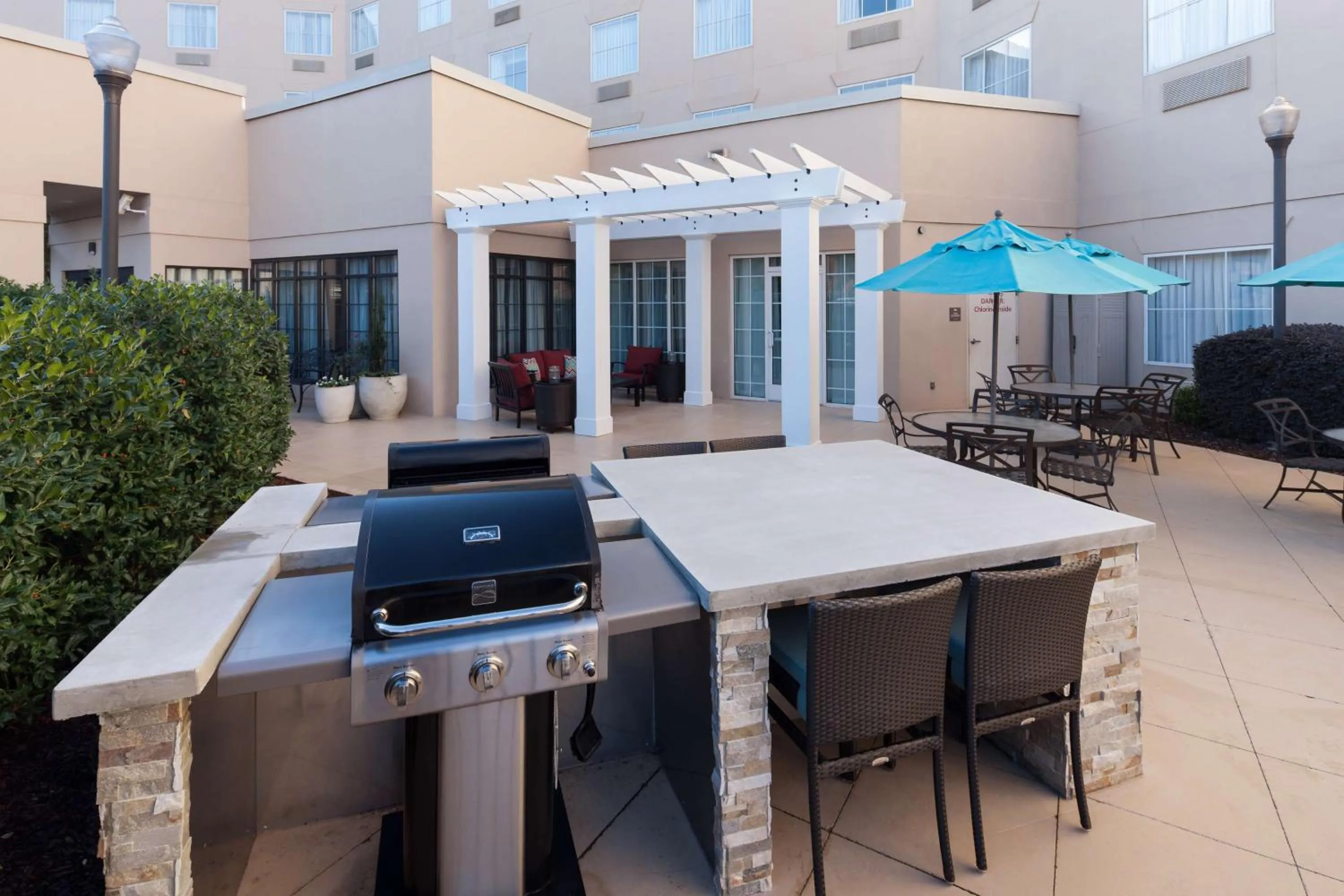 Patio in Homewood Suites by Hilton Huntsville-Village of Providence