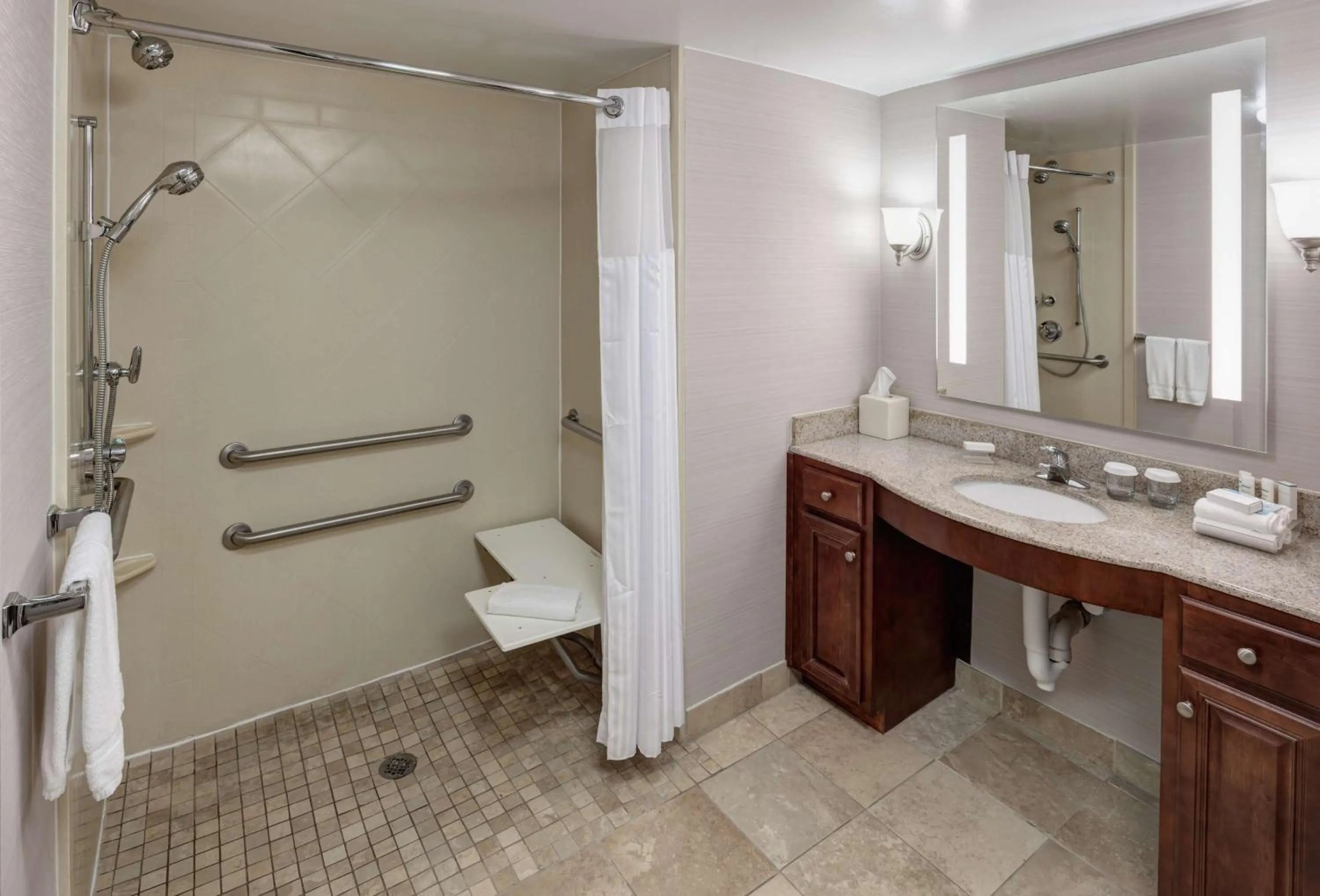 Bathroom in Homewood Suites by Hilton Huntsville-Village of Providence