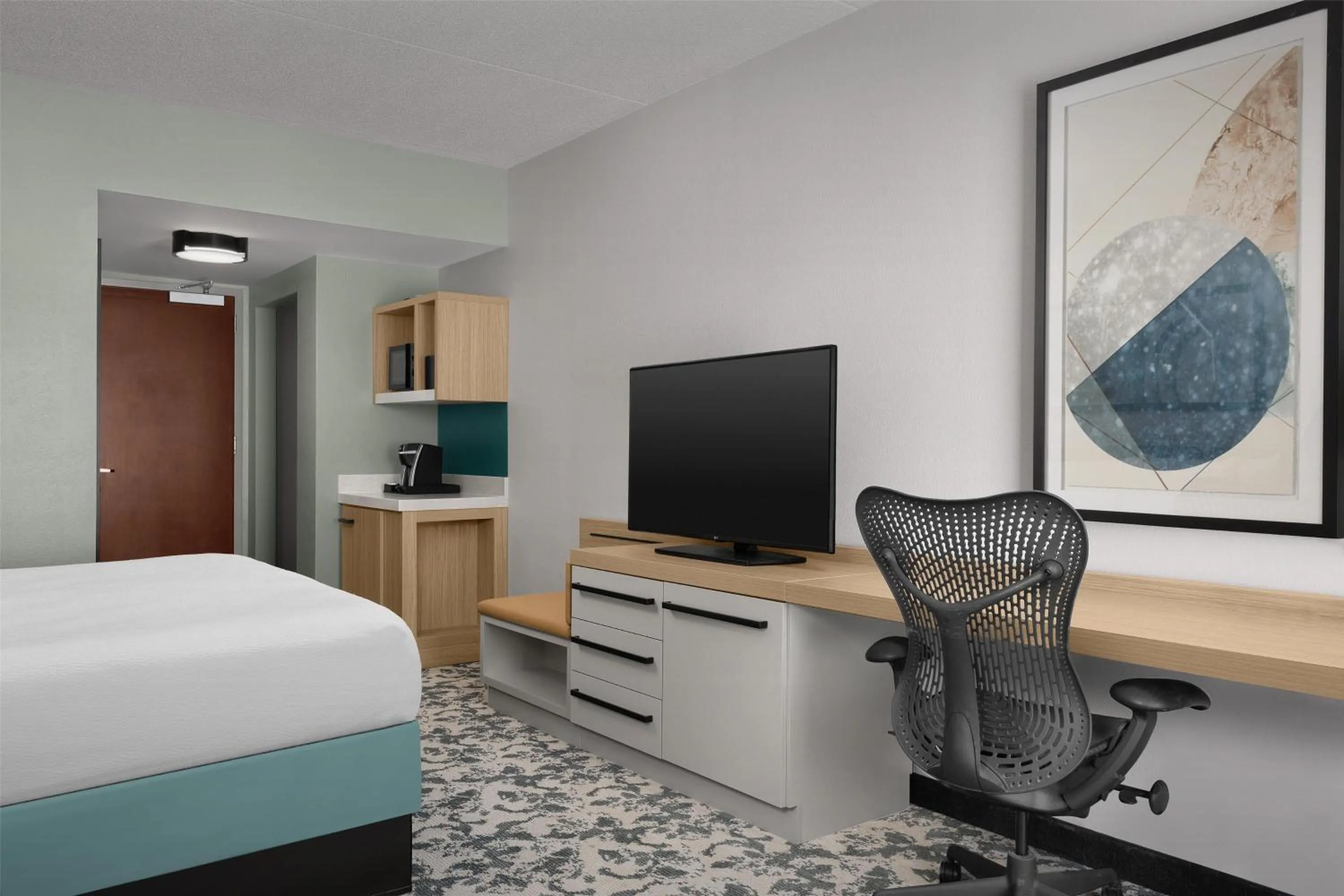 Bed in Hilton Garden Inn Huntsville/Space Center