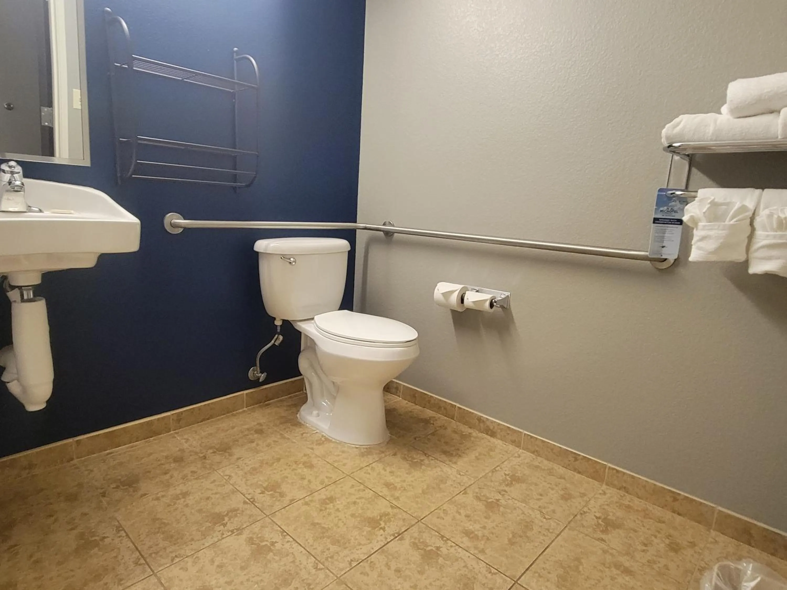 Toilet in Microtel Inn & Suites by Wyndham Bluffs