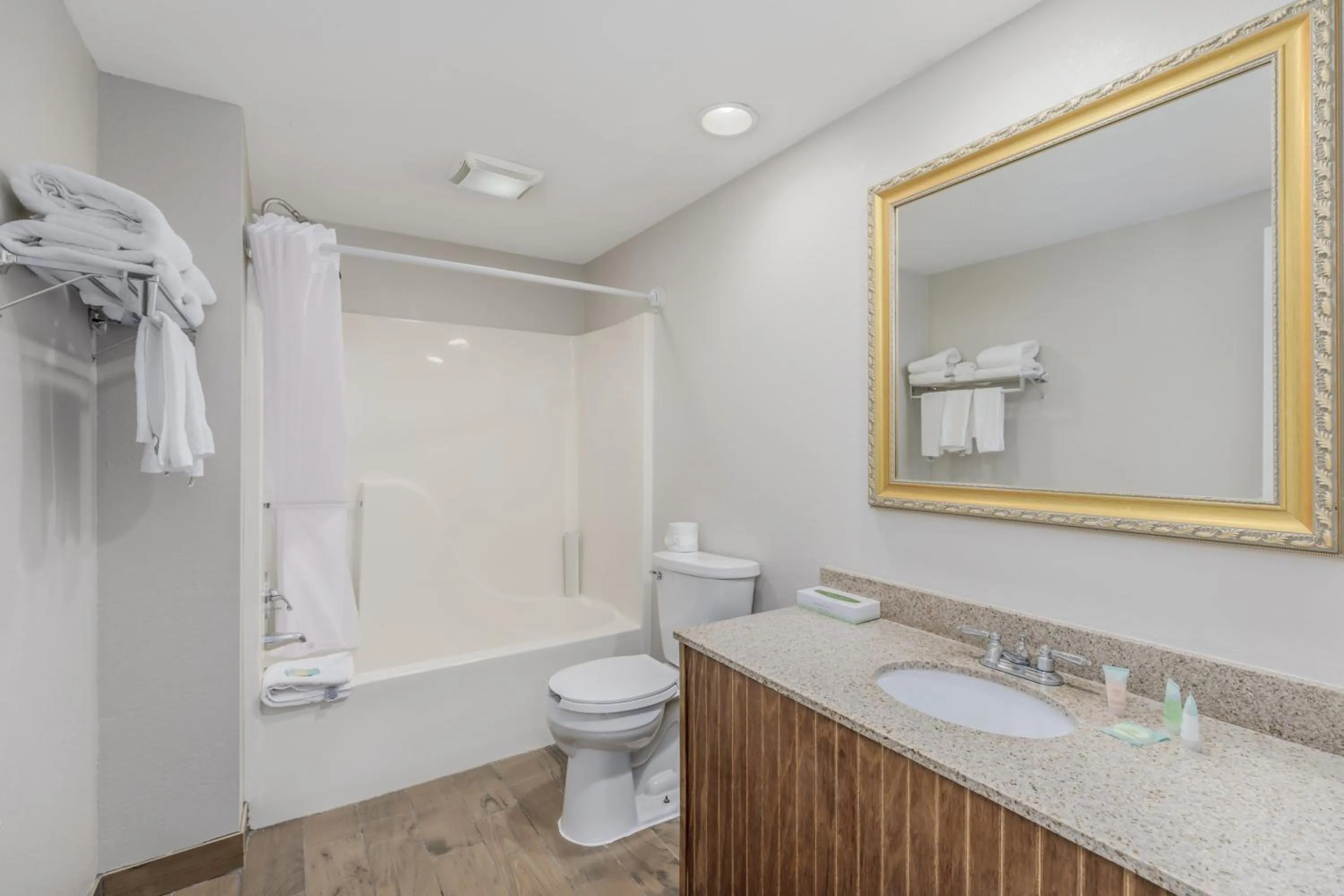 Shower in Crossroads Inn & Suites