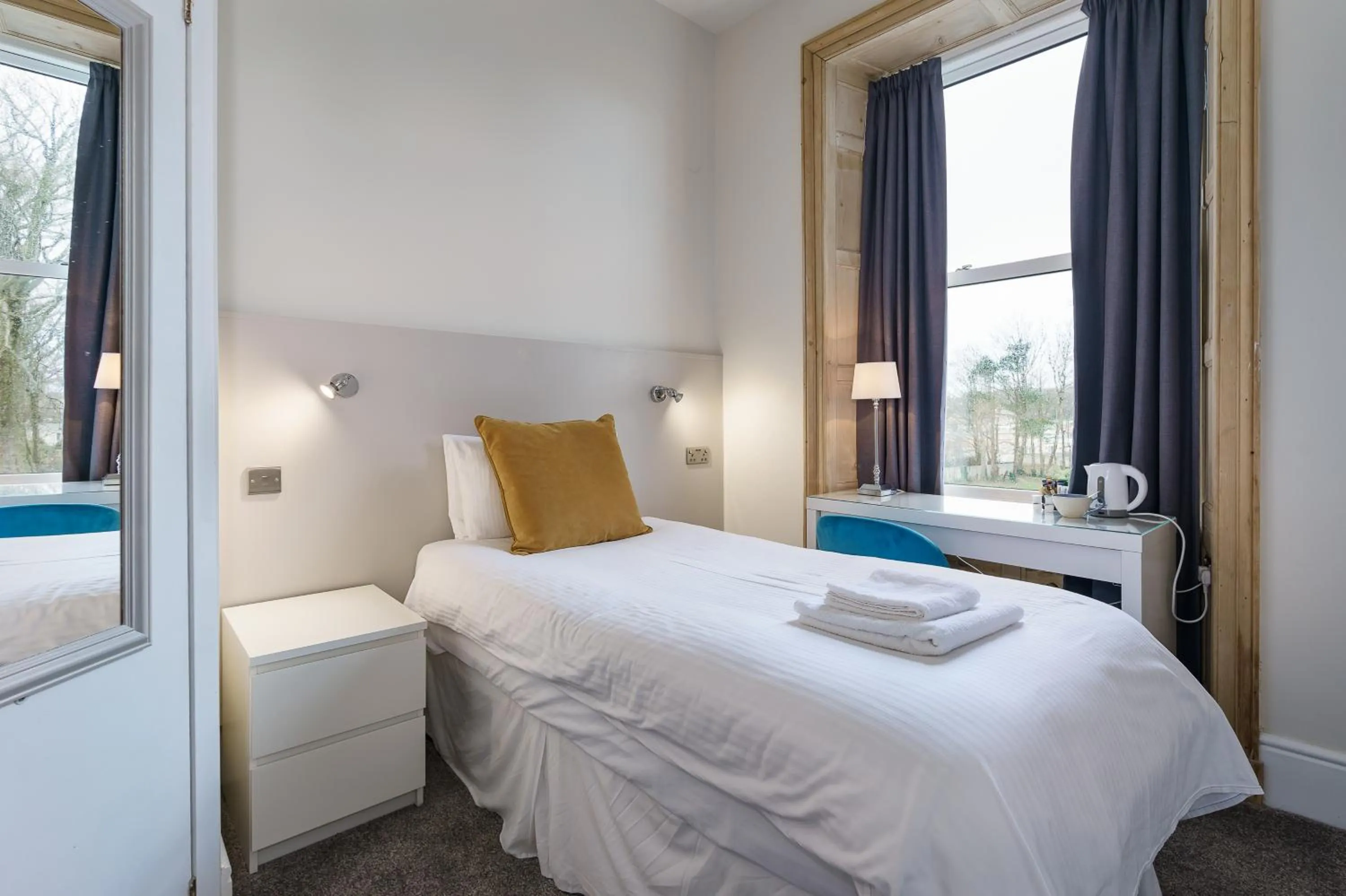 Bed in Woodlands Hall Hotel