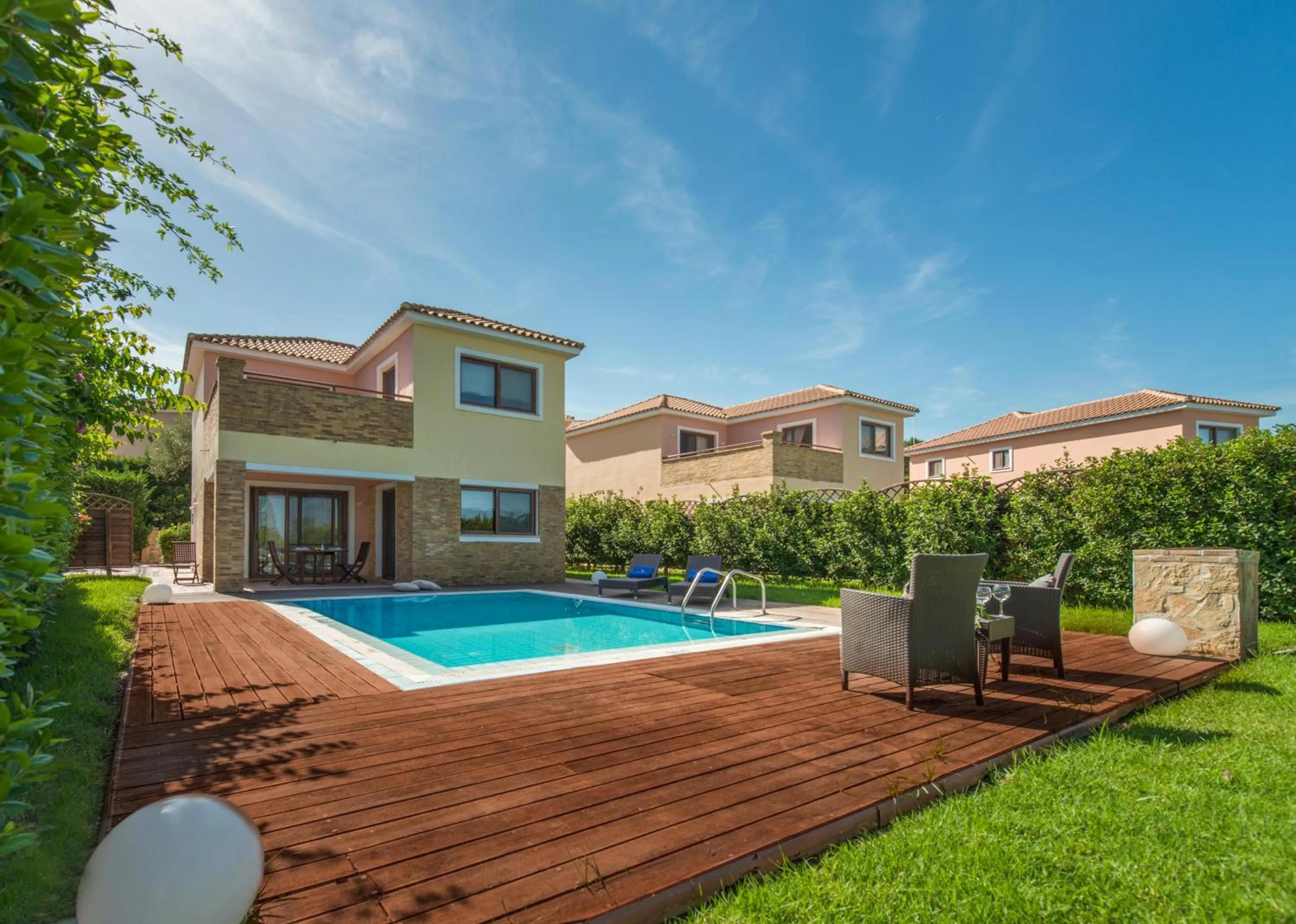 Patio in St John Villas Zakynthos