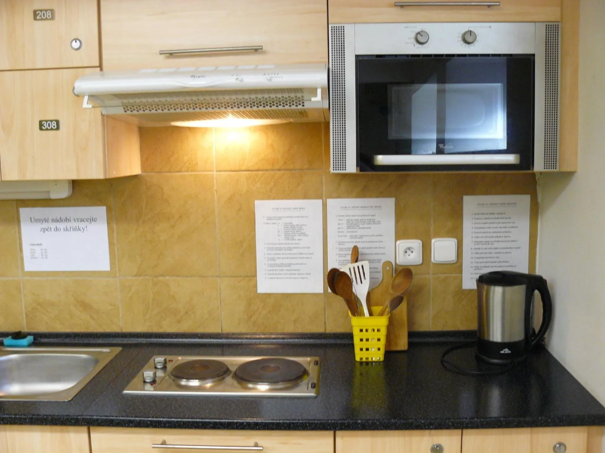 Kitchen or kitchenette in Ubytovna Marie