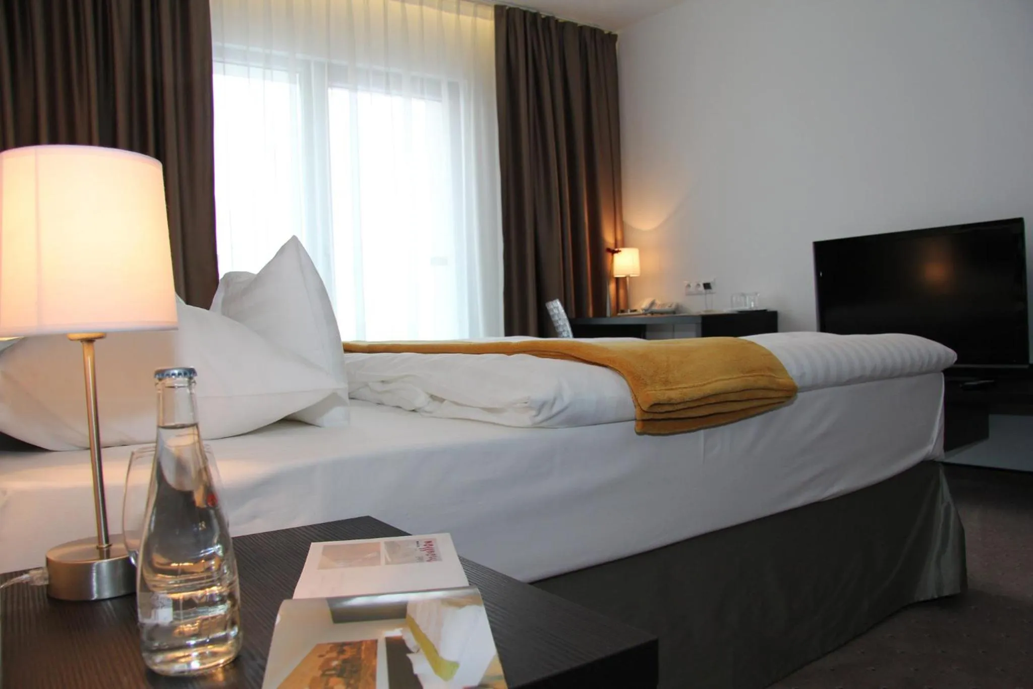 Bed in Hotel Mousson