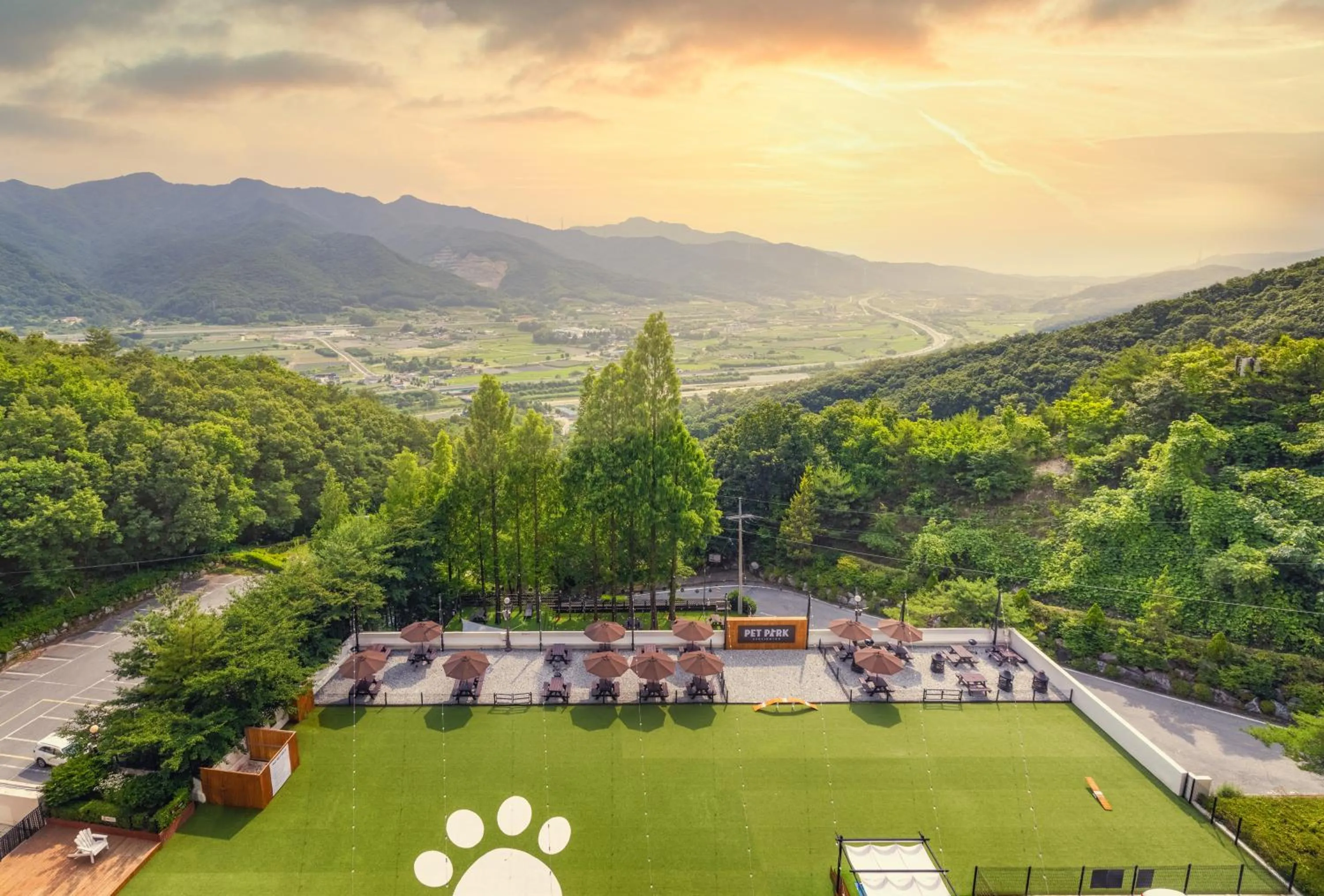 Bird's eye view in Kensington Resort Chungju