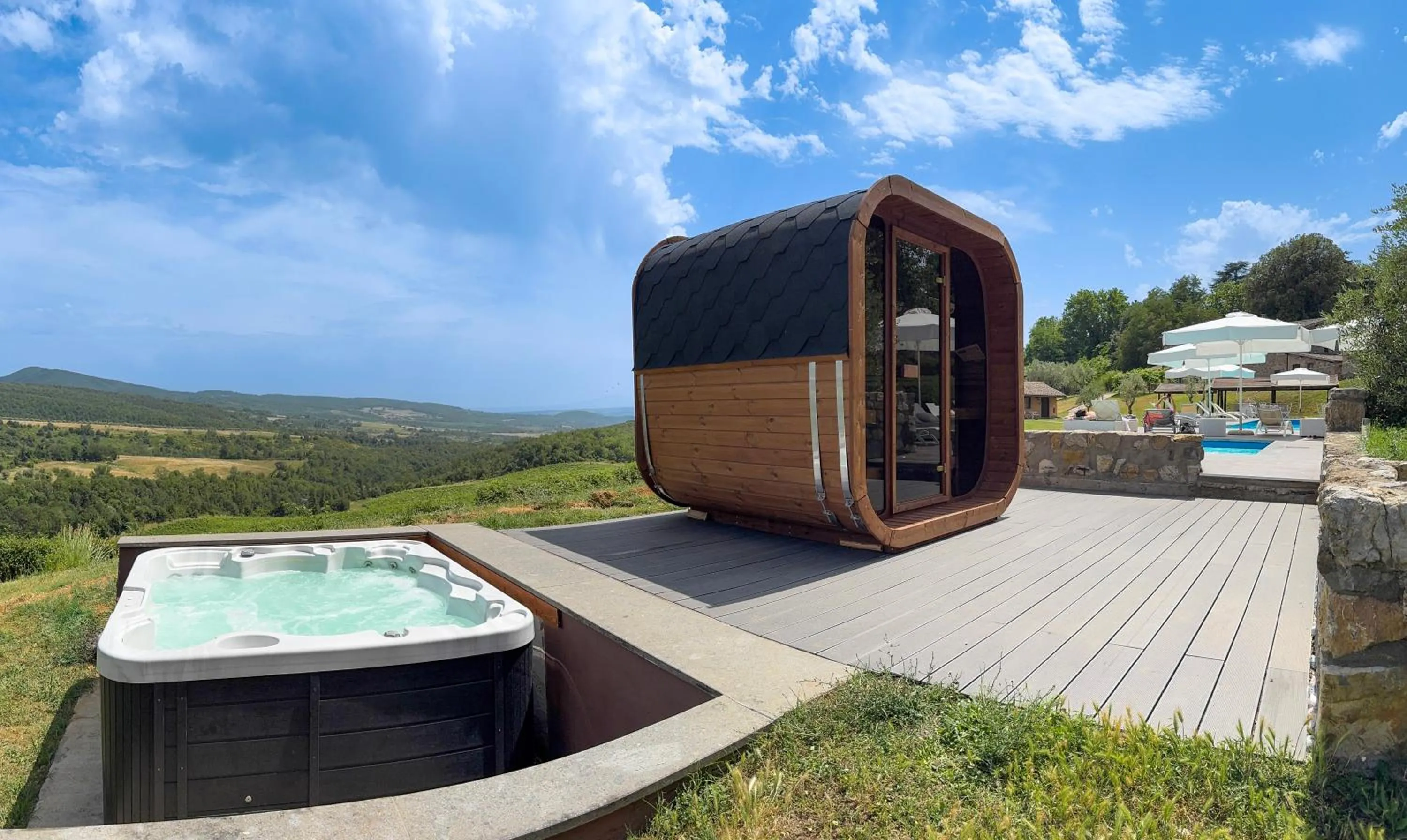 Hot Tub in Borgo San Faustino Country Relais and Spa Orvieto