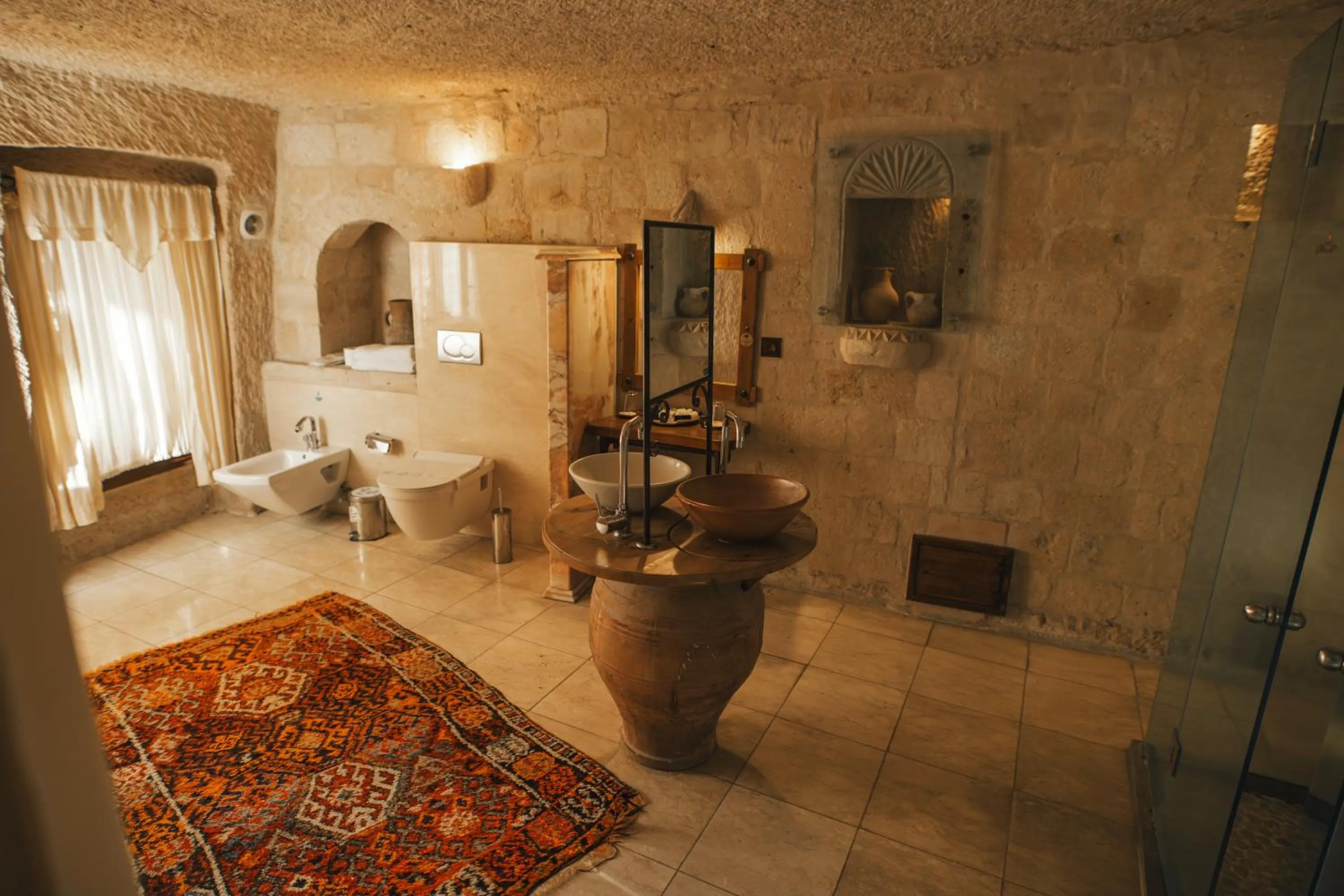 Bathroom in Anatolian Houses Cave Hotel & SPA