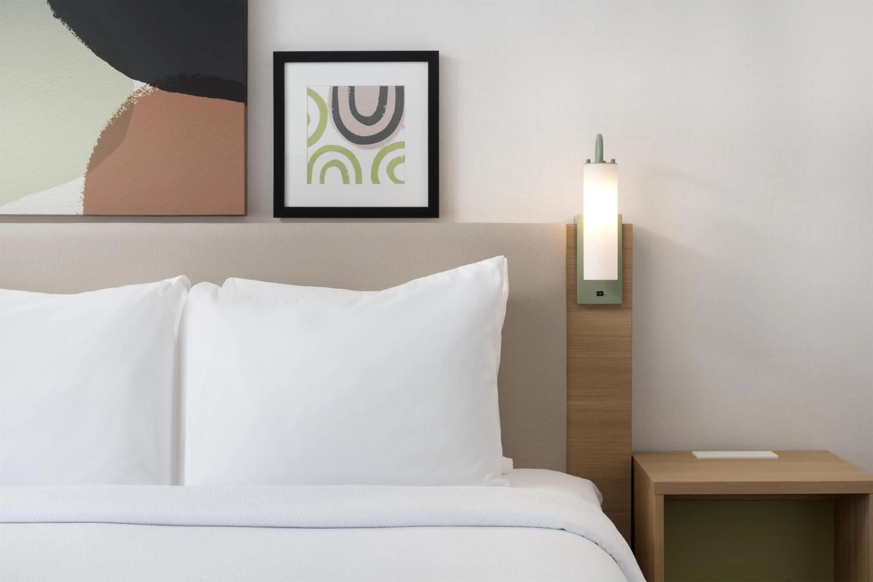 Bed in Spark by Hilton Toronto Mississauga