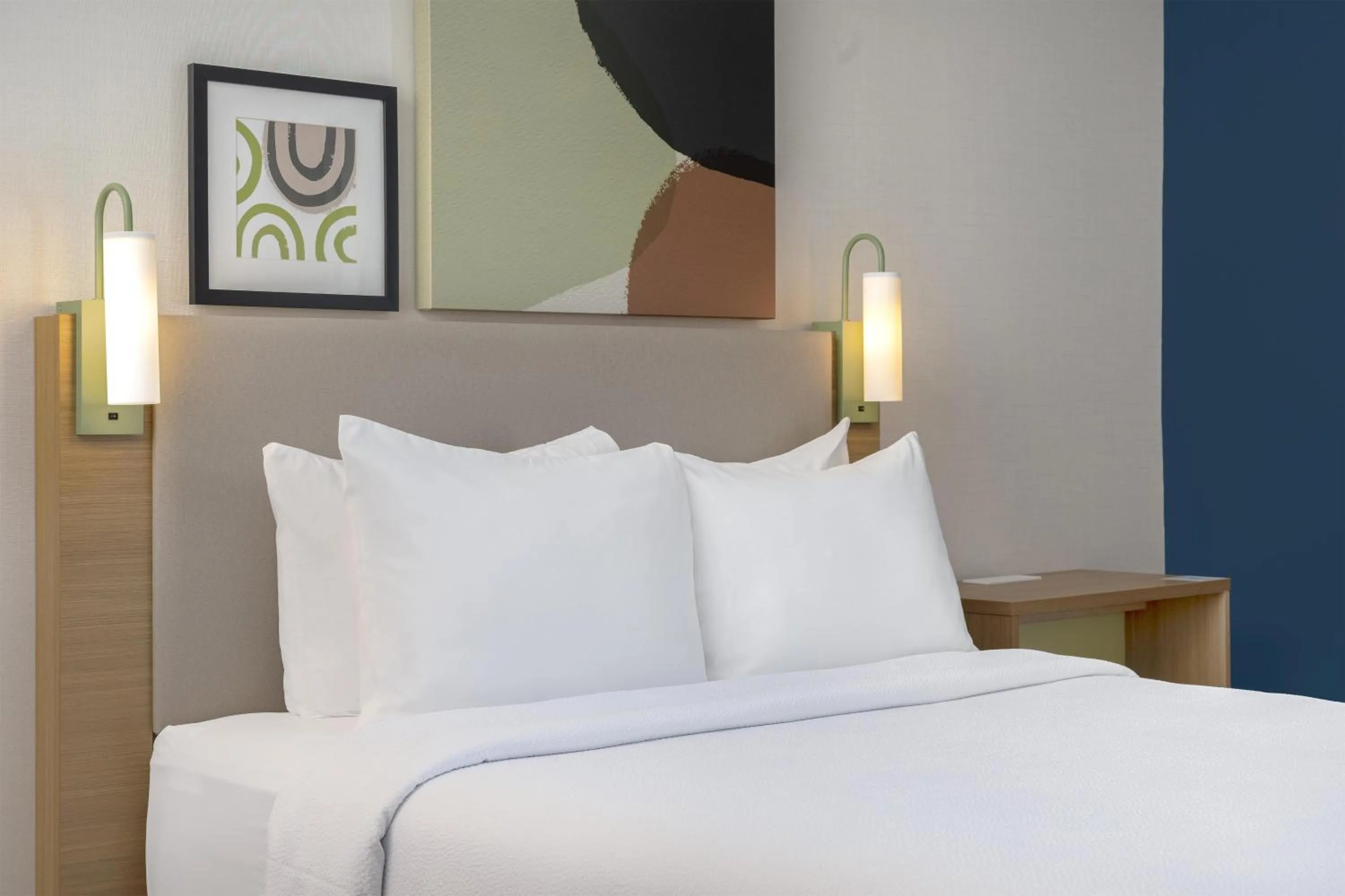 Bed in Spark by Hilton Toronto Mississauga