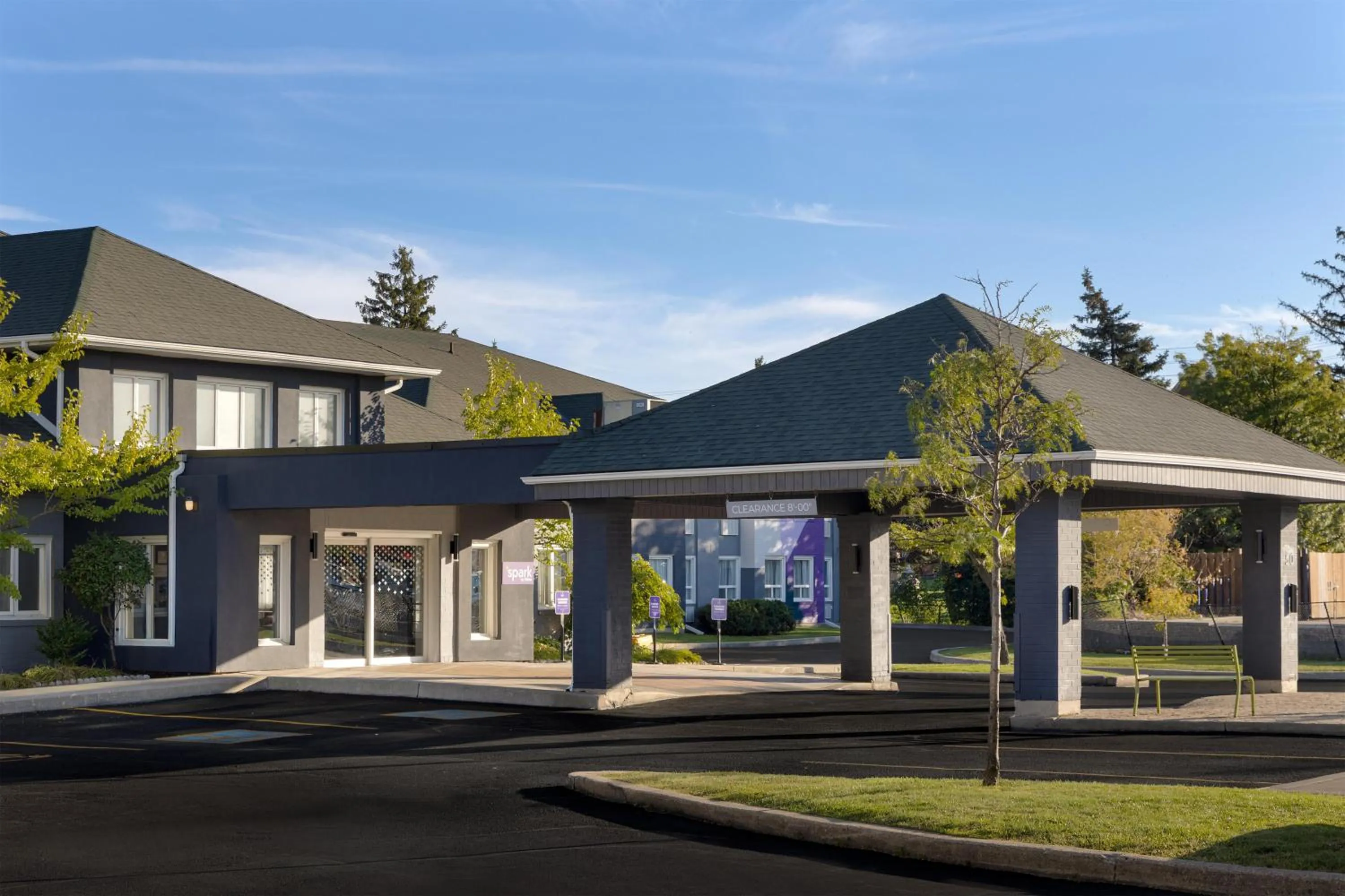 Property building in Spark by Hilton Toronto Mississauga