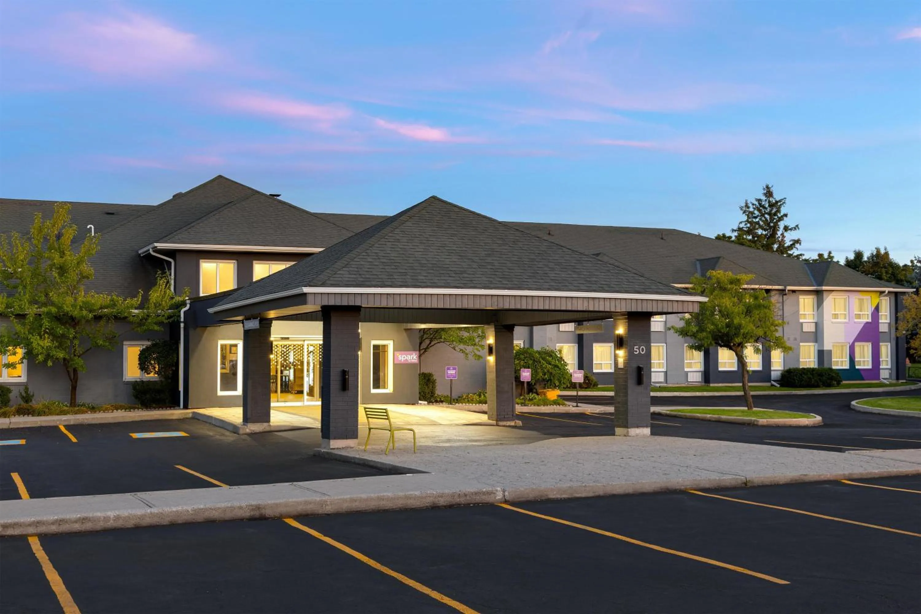 Property building in Spark by Hilton Toronto Mississauga