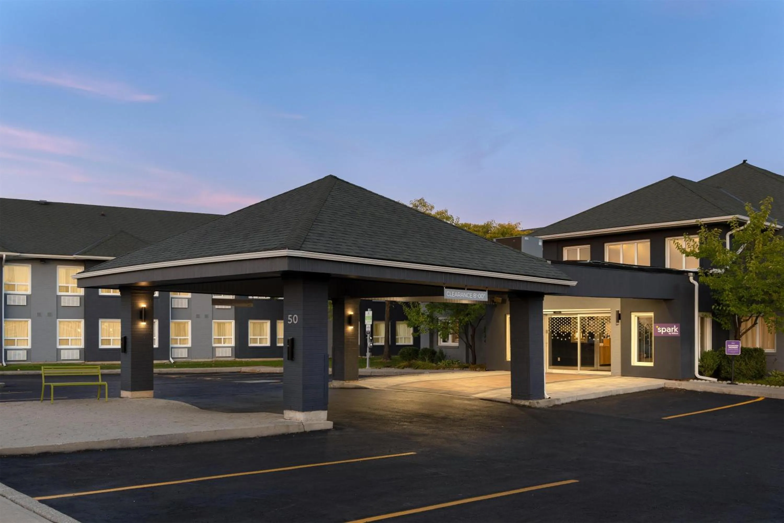 Property building in Spark by Hilton Toronto Mississauga