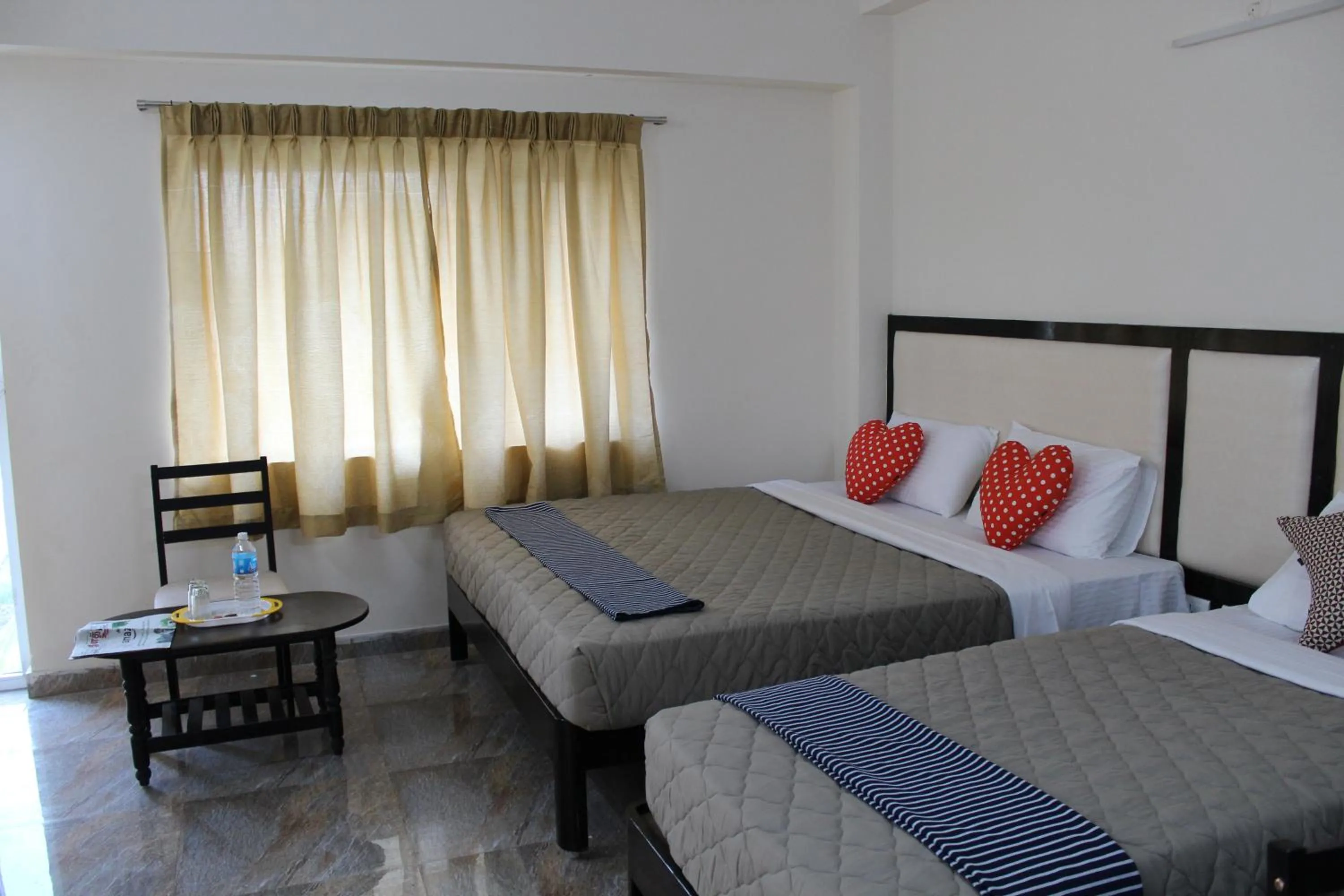 Bed in Hotel Jaidharshini Palace